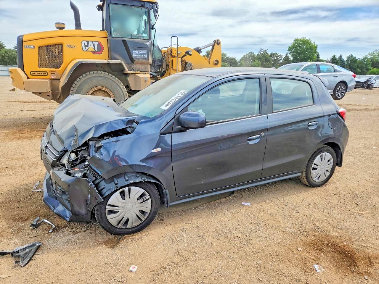 2024 Mitsubishi Mirage Es Gray vin: ML32AUHJ1RH007633