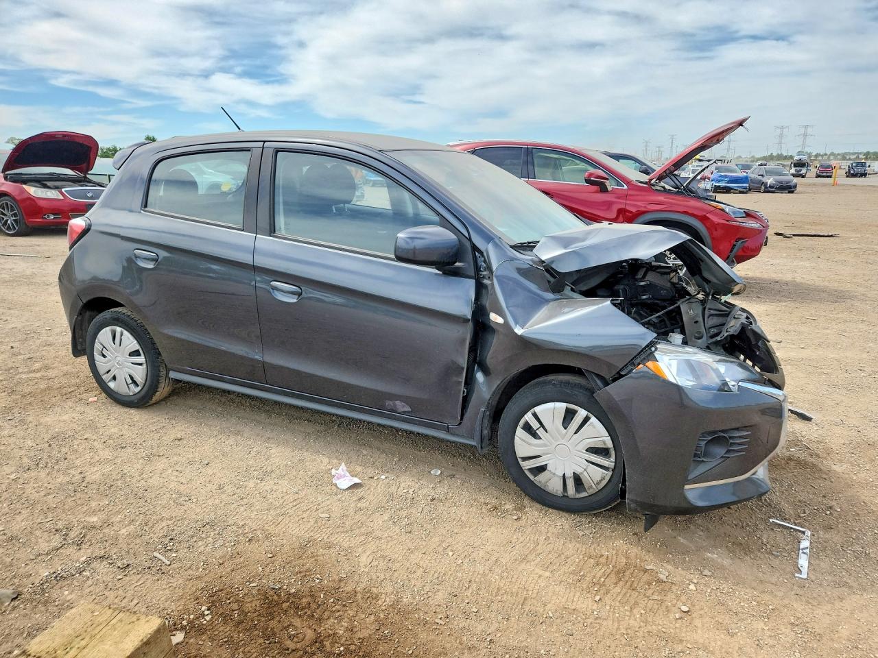 2024 Mitsubishi Mirage Es Gray vin: ML32AUHJ1RH007633