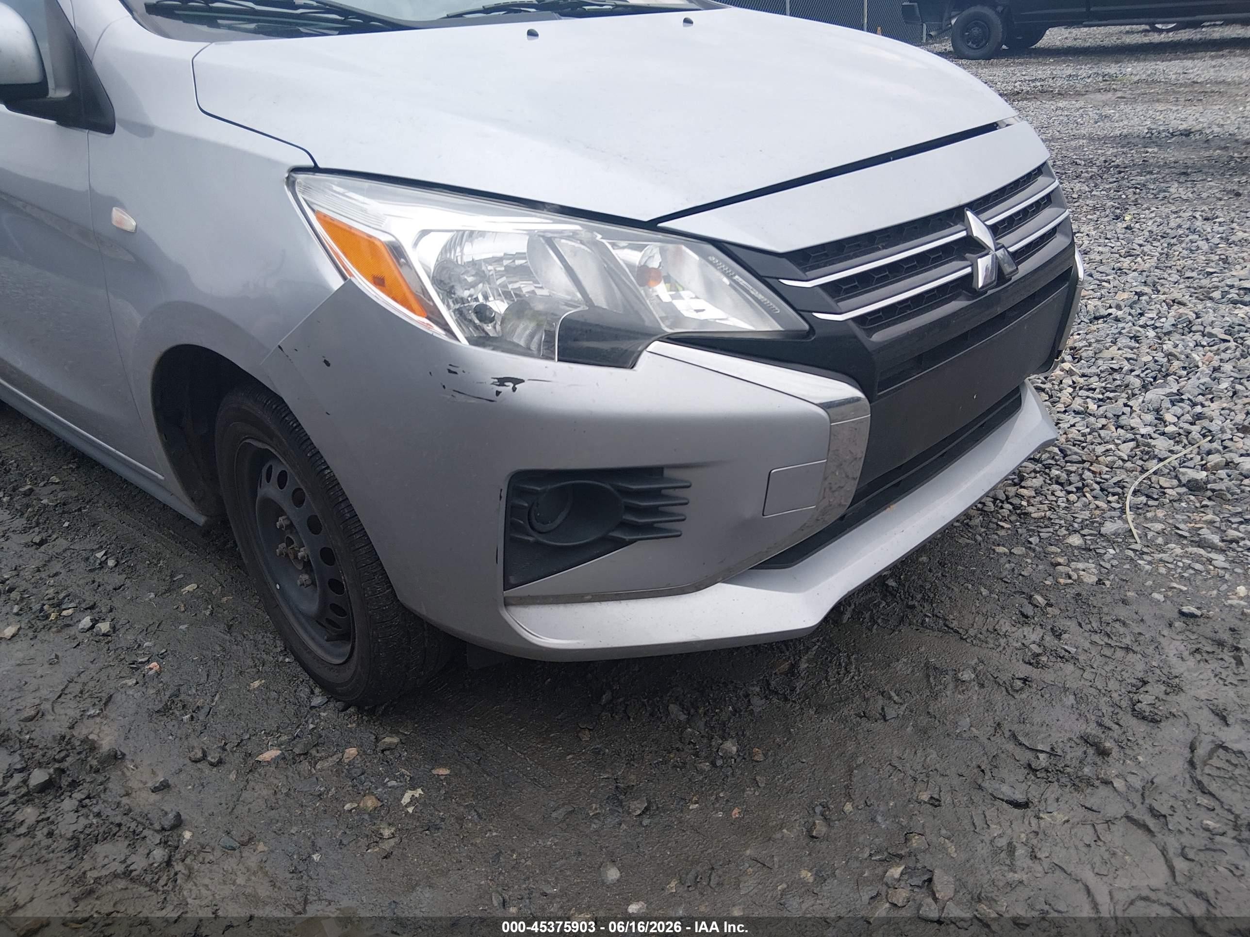 2024 Mitsubishi Mirage Es/le Серый vin: ML32AUHJ1RH009768