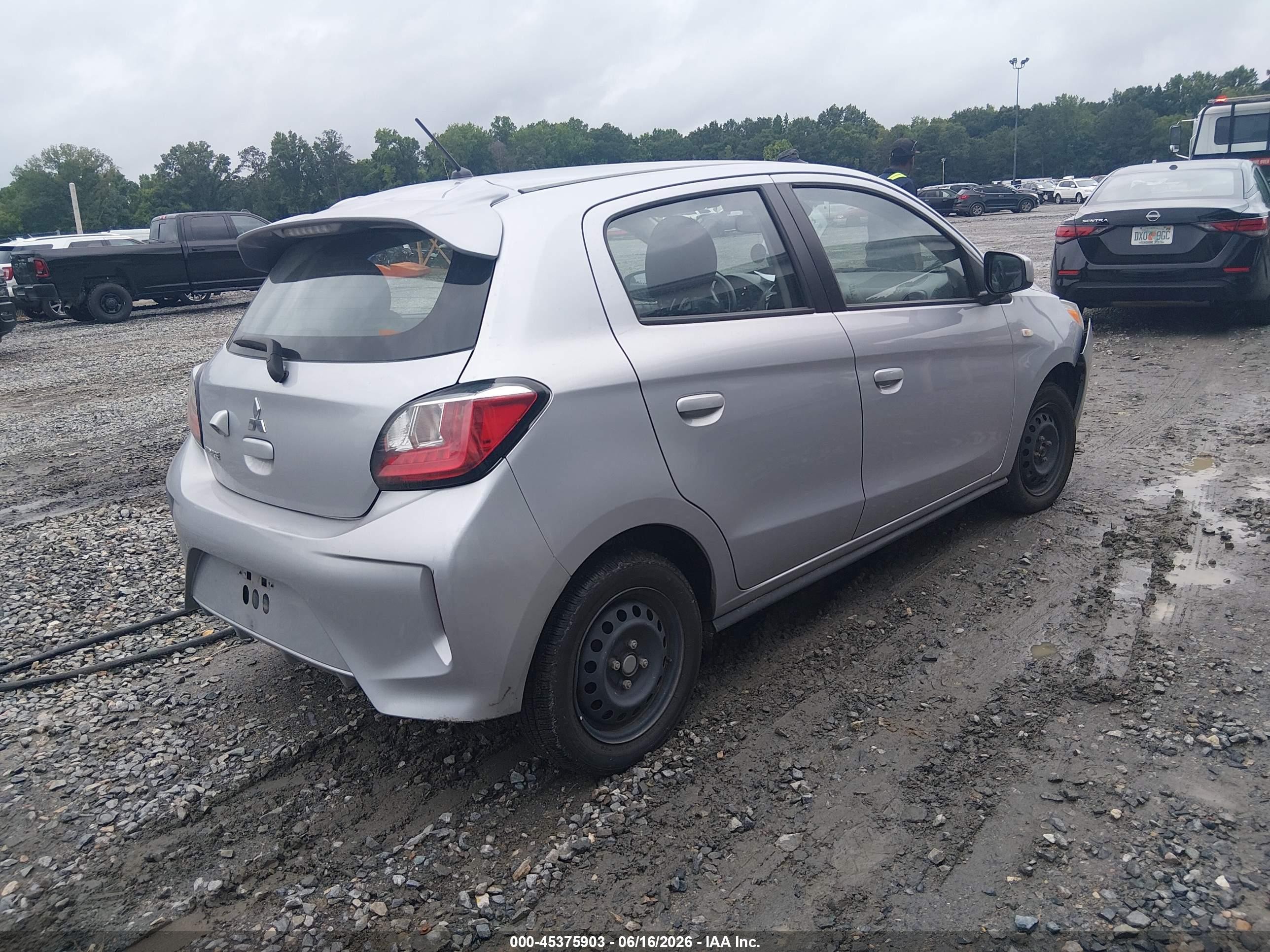 2024 Mitsubishi Mirage Es/le Серый vin: ML32AUHJ1RH009768