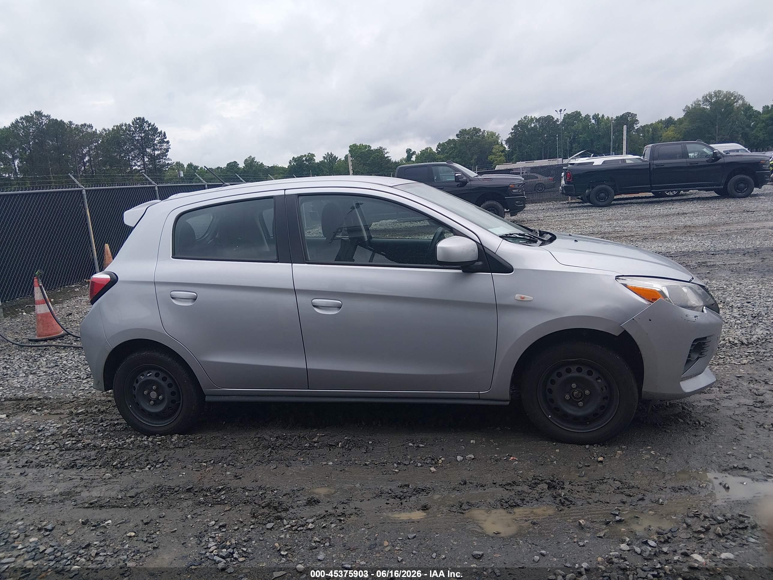 2024 Mitsubishi Mirage Es/le Серый vin: ML32AUHJ1RH009768