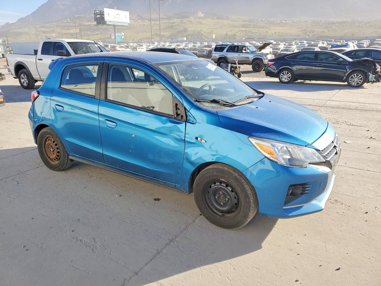 2021 Mitsubishi Mirage Es Blue vin: ML32AUHJ2MH001350