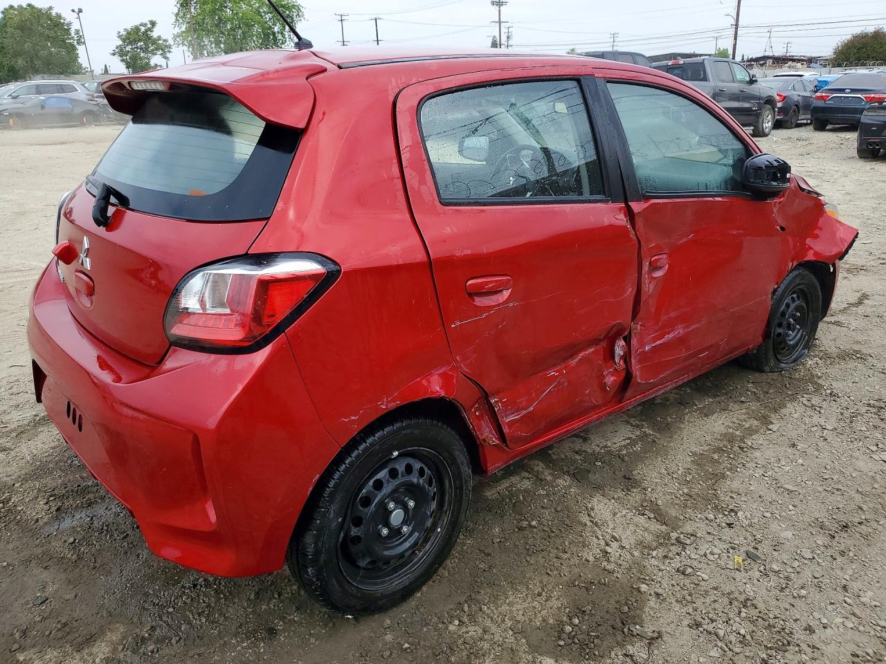 2024 Mitsubishi Mirage Es Red vin: ML32AUHJ2RH017782