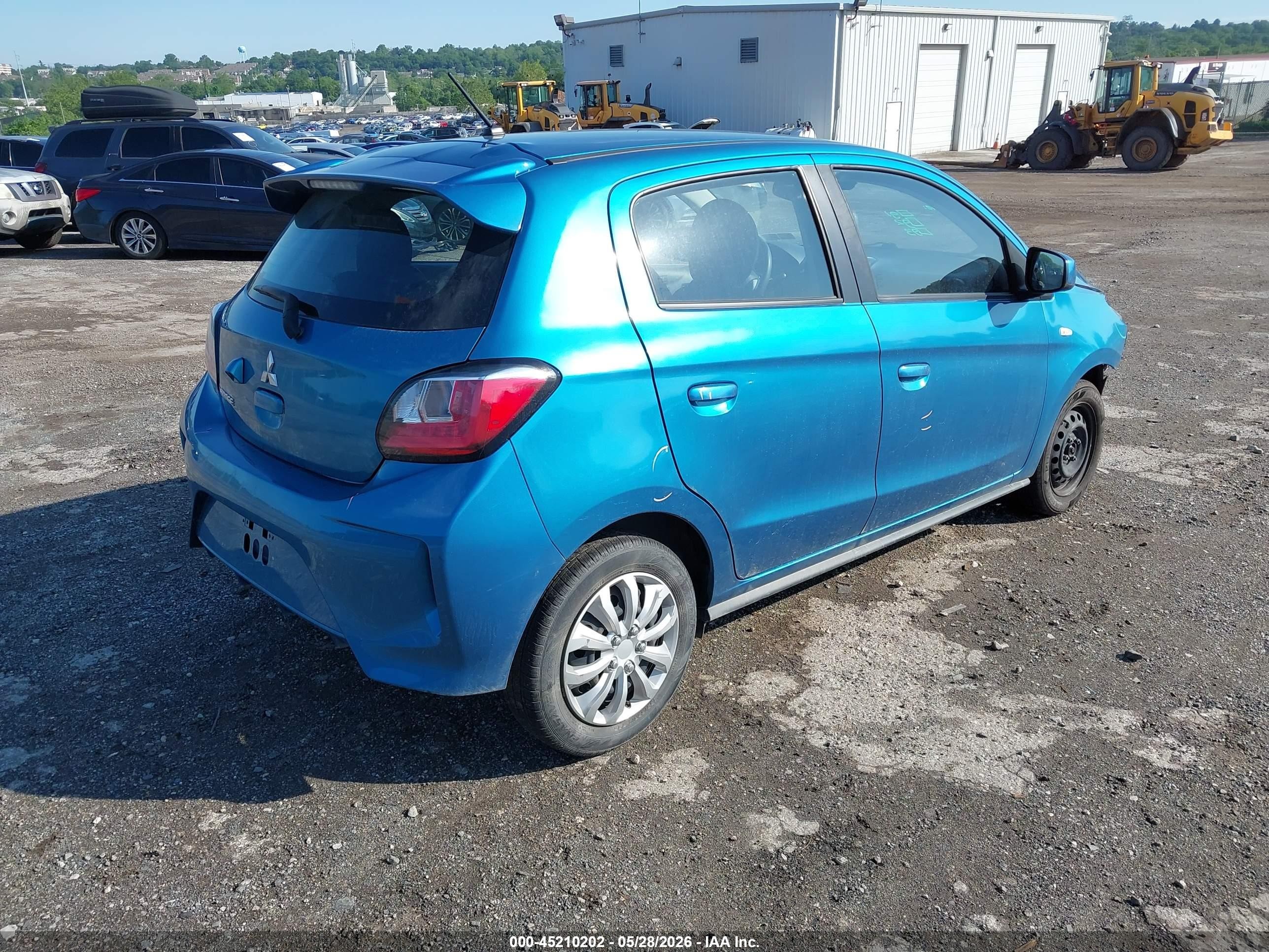 2021 Mitsubishi Mirage Carbonite Edition/es/le Blue vin: ML32AUHJ4MH008199
