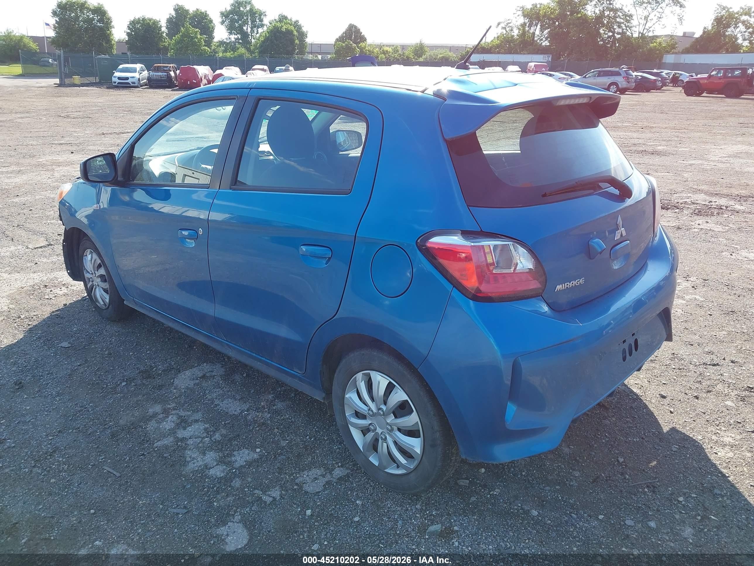 2021 Mitsubishi Mirage Carbonite Edition/es/le Blue vin: ML32AUHJ4MH008199