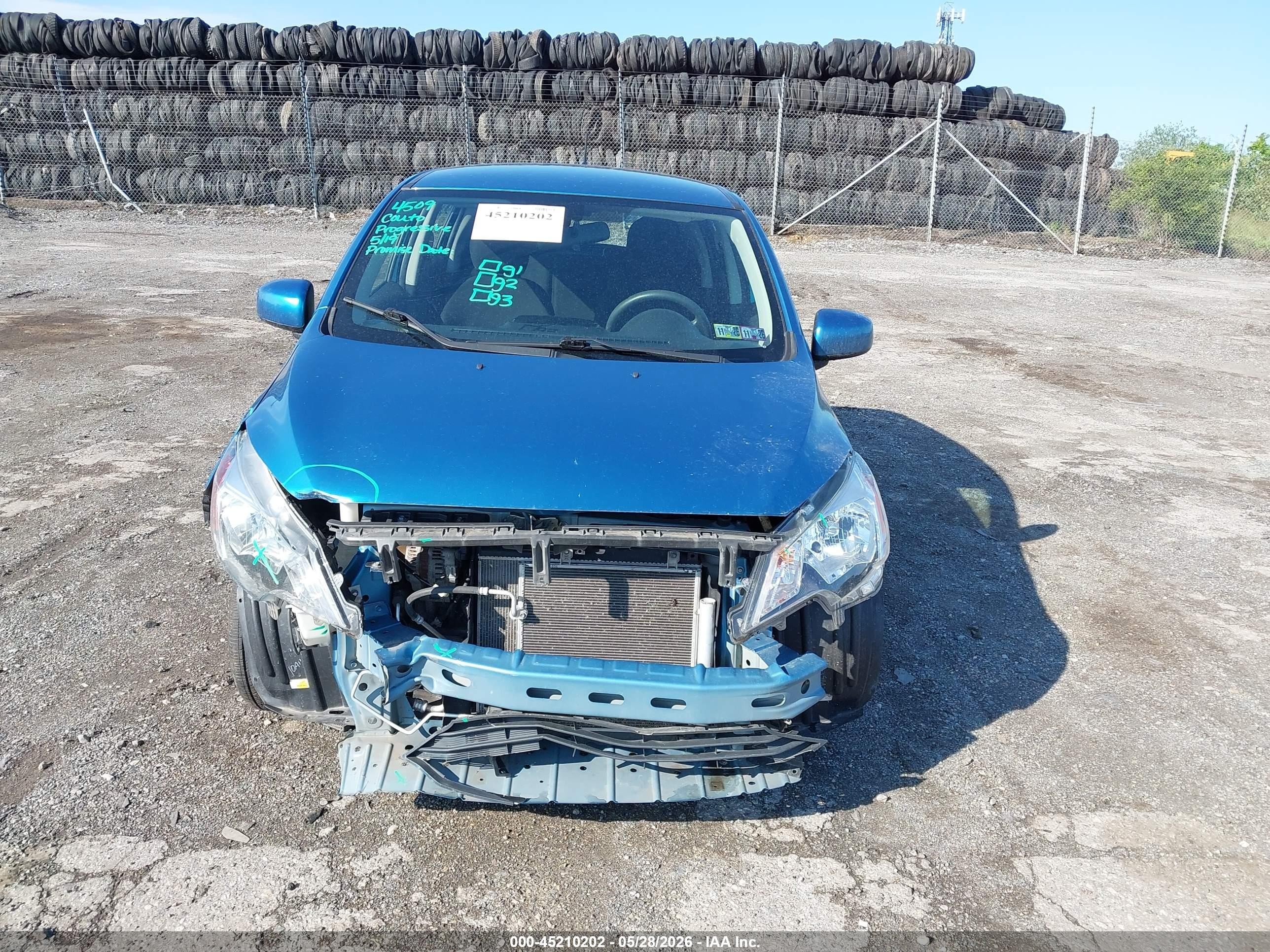 2021 Mitsubishi Mirage Carbonite Edition/es/le Blue vin: ML32AUHJ4MH008199