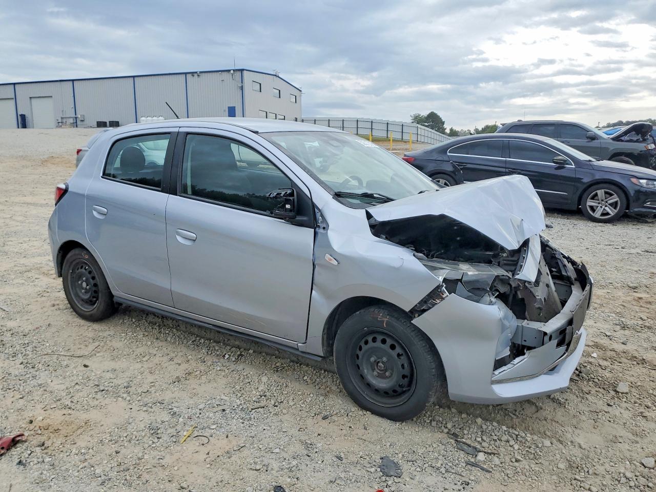 2021 Mitsubishi Mirage Es Silver vin: ML32AUHJ4MH013502