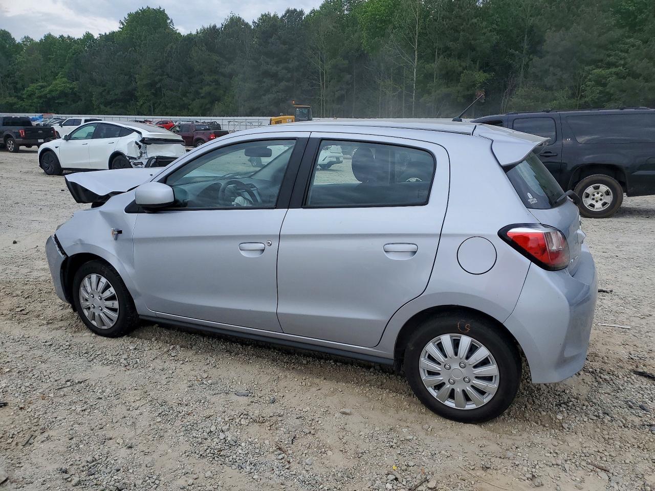 2021 Mitsubishi Mirage Es Silver vin: ML32AUHJ4MH013502