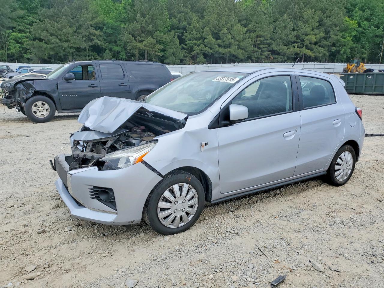 2021 Mitsubishi Mirage Es Silver vin: ML32AUHJ4MH013502