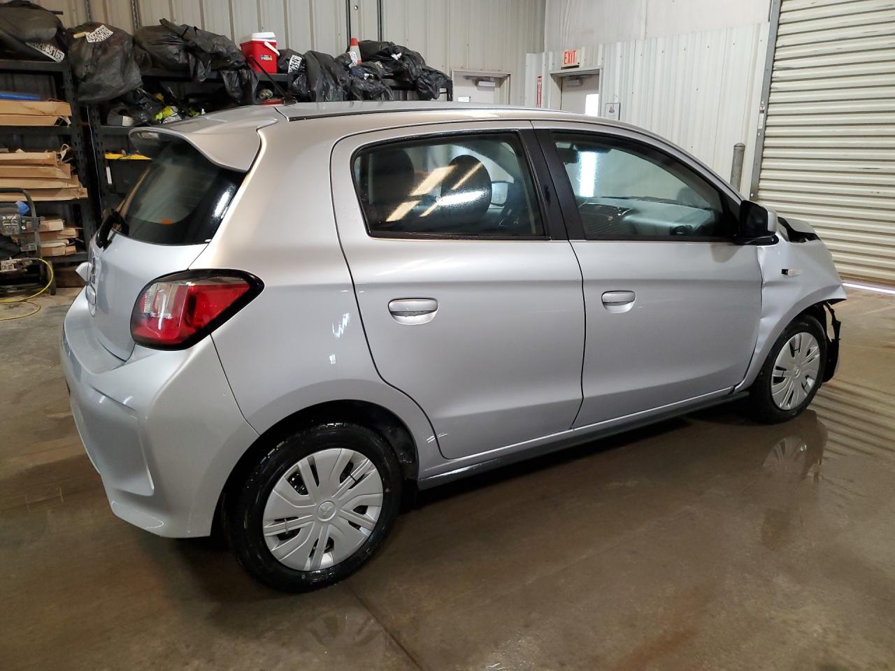 2024 Mitsubishi Mirage Es Серебряный vin: ML32AUHJ4RH030856 Damage: Right Qtr Panel, Heavy Scratch, 1 To 2 Inches