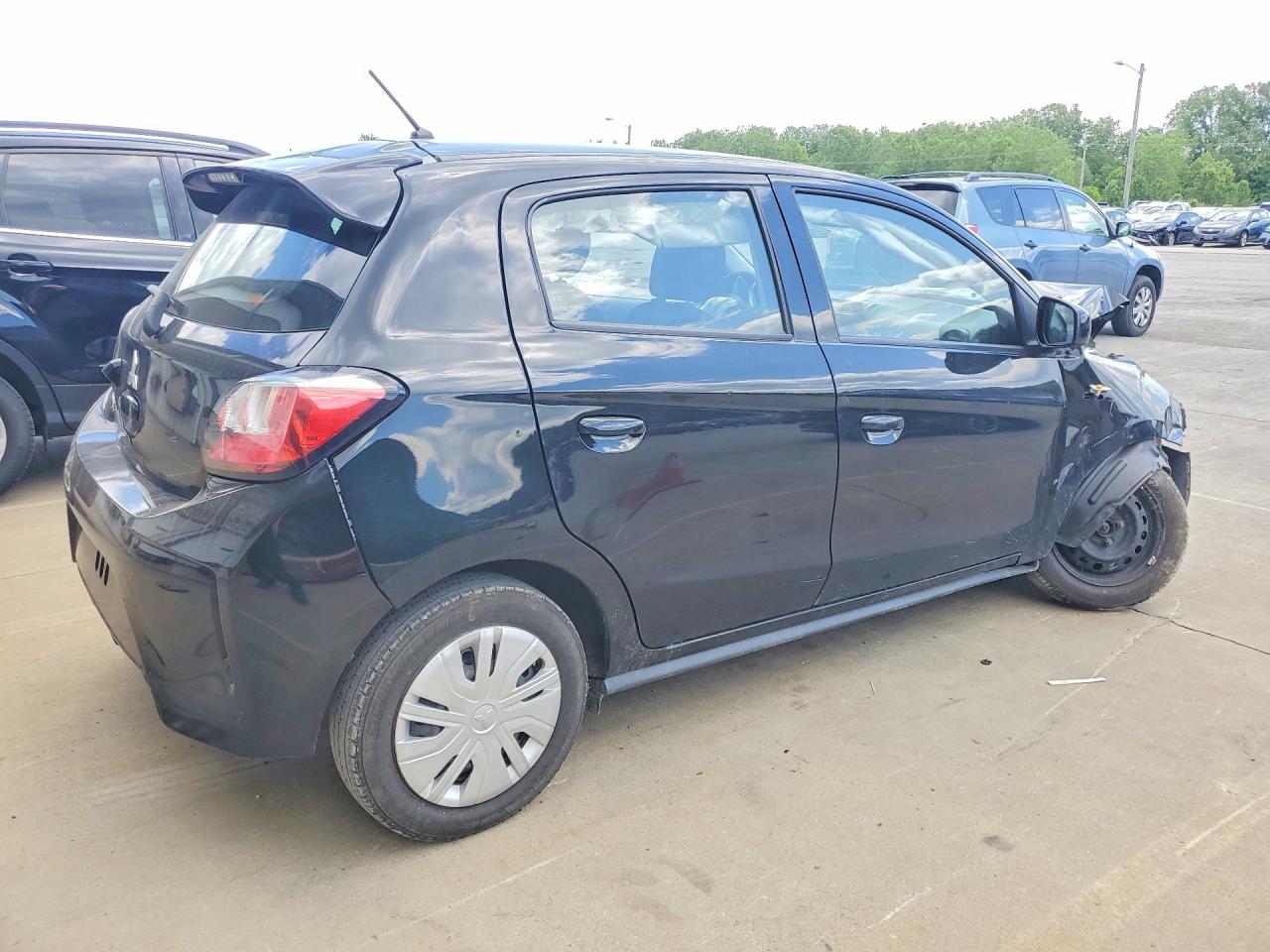 2021 Mitsubishi Mirage Black vin: ML32AUHJ5MH013184
