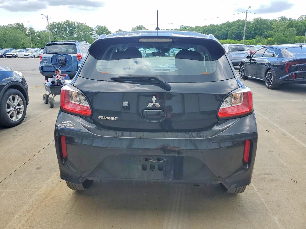 2021 Mitsubishi Mirage Black vin: ML32AUHJ5MH013184