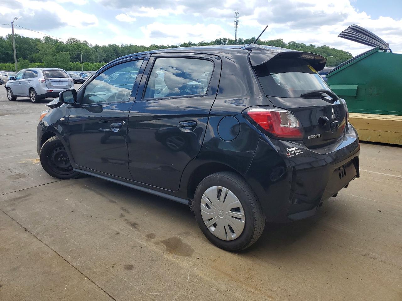 2021 Mitsubishi Mirage Black vin: ML32AUHJ5MH013184