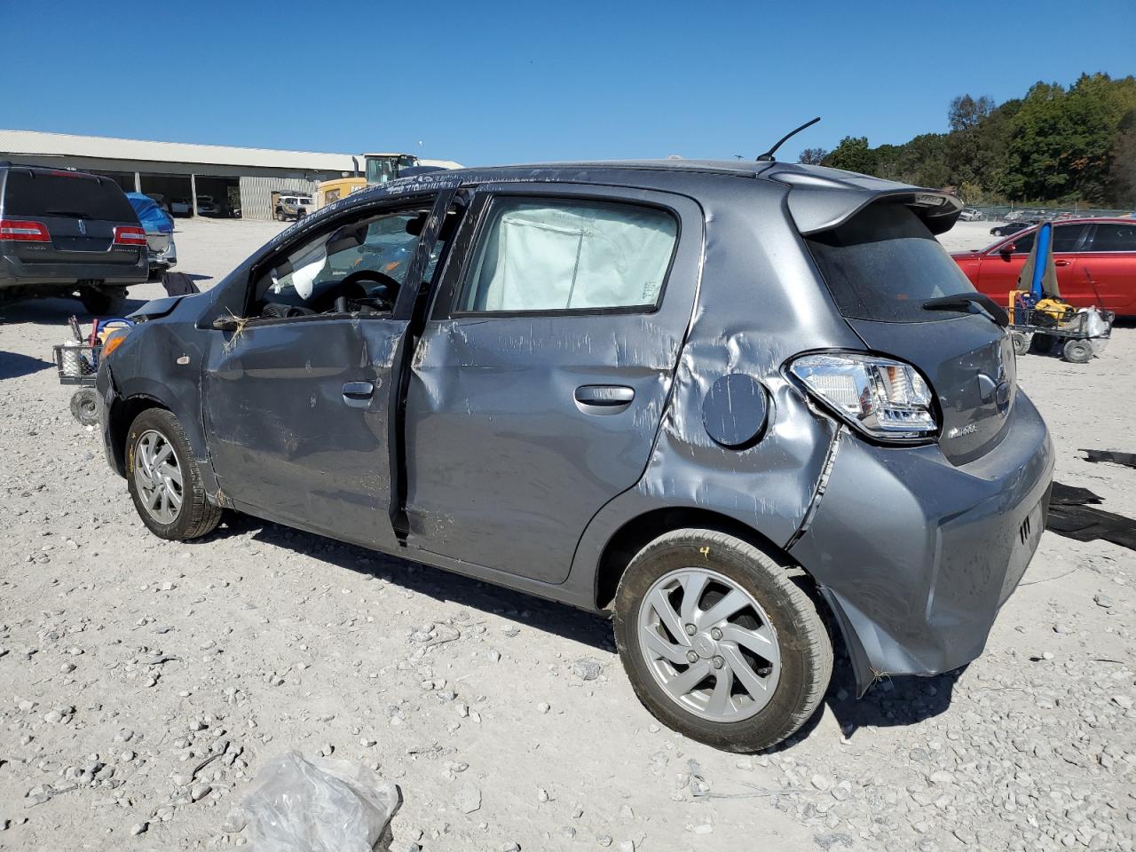 2022 Mitsubishi Mirage Es Silver vin: ML32AUHJ6NH001983