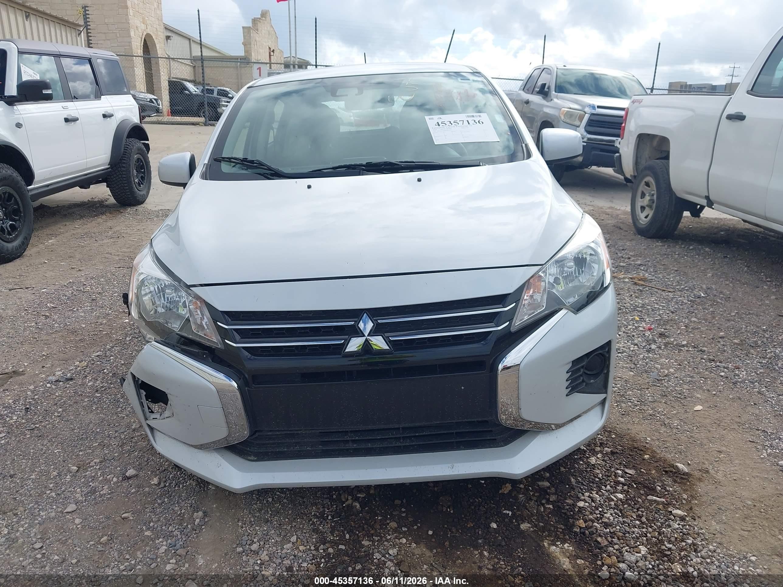 2024 Mitsubishi Mirage Es/le Silver vin: ML32AUHJ6RH007417