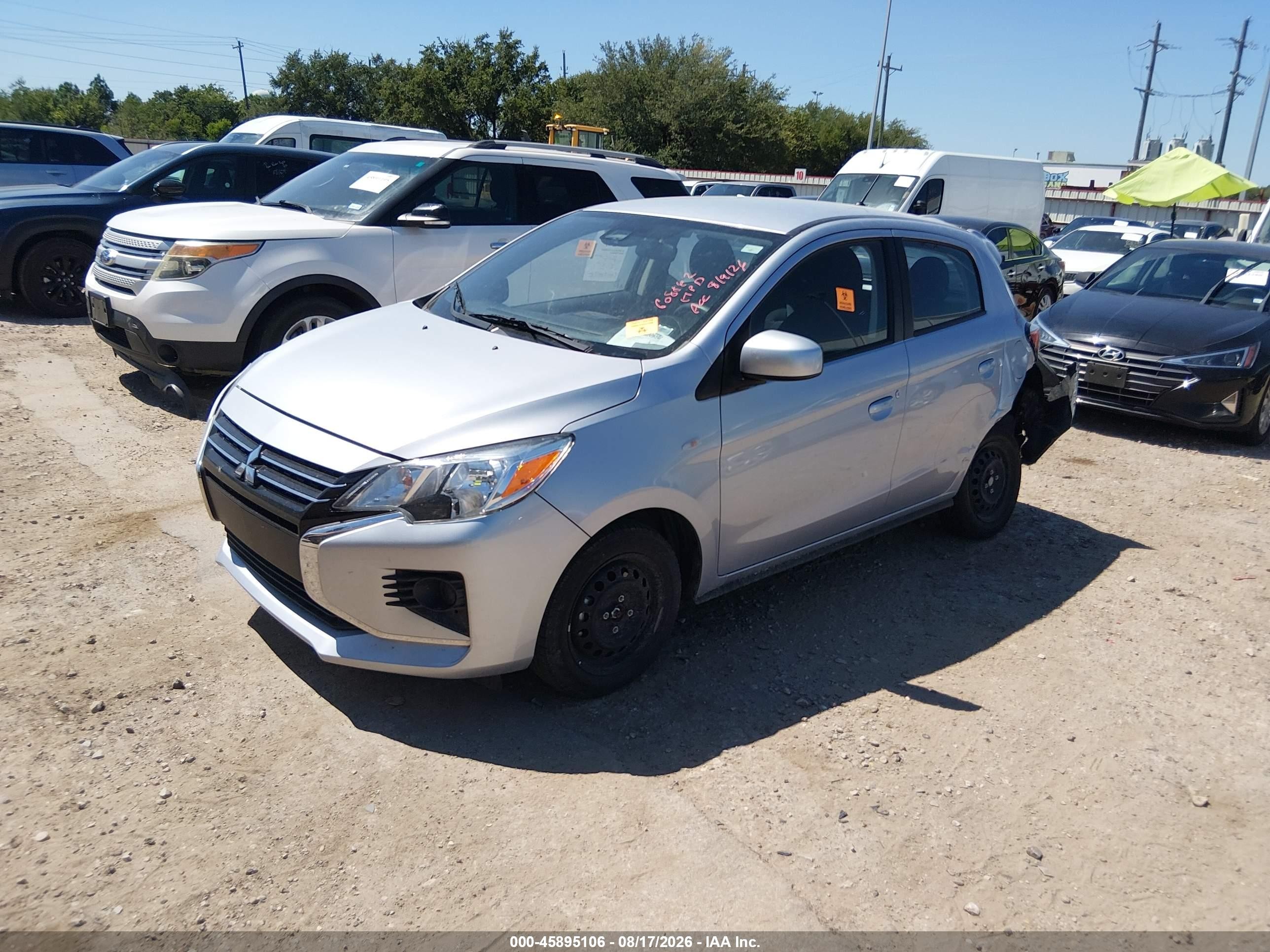 2024 Mitsubishi Mirage Es/le Silver vin: ML32AUHJ6RH021544