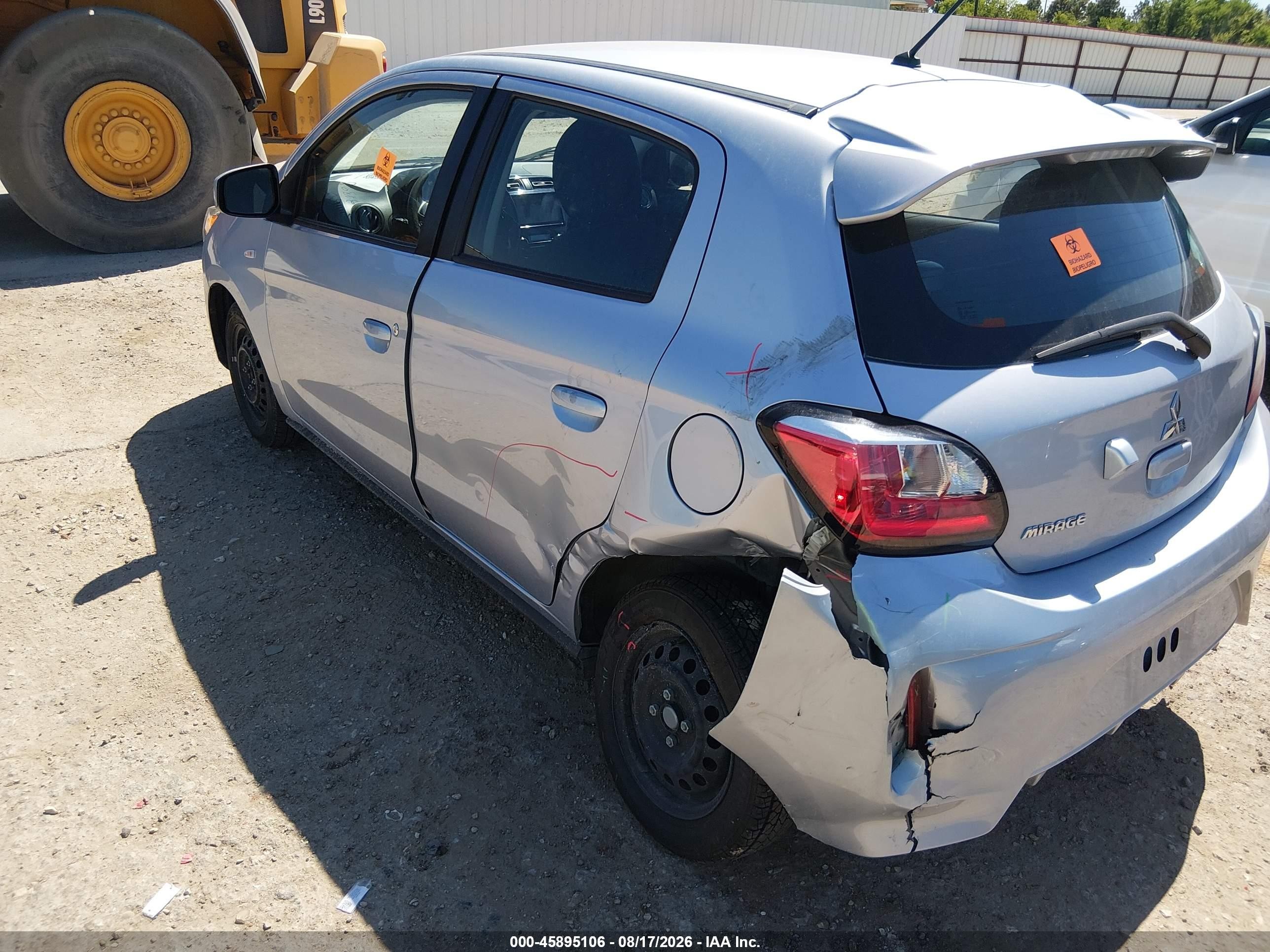 2024 Mitsubishi Mirage Es/le Silver vin: ML32AUHJ6RH021544