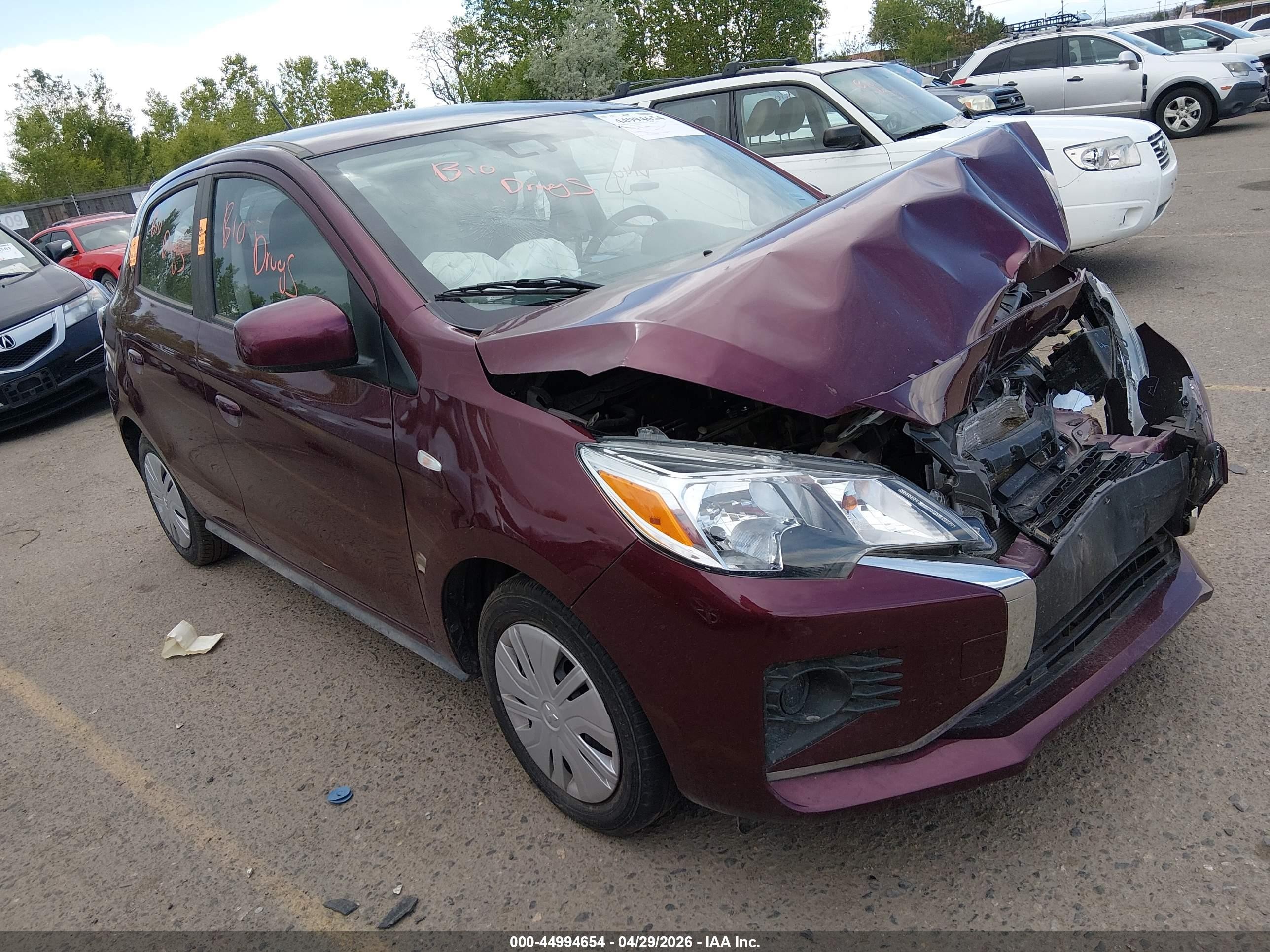 2024 Mitsubishi Mirage Es/le Purple vin: ML32AUHJ6RH031376