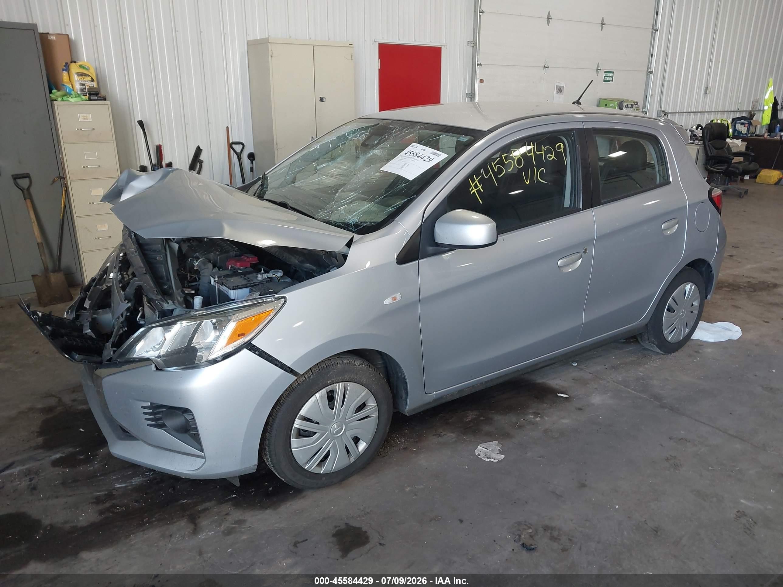 2021 Mitsubishi Mirage Carbonite Edition/es/le Серебряный vin: ML32AUHJ8MH005676