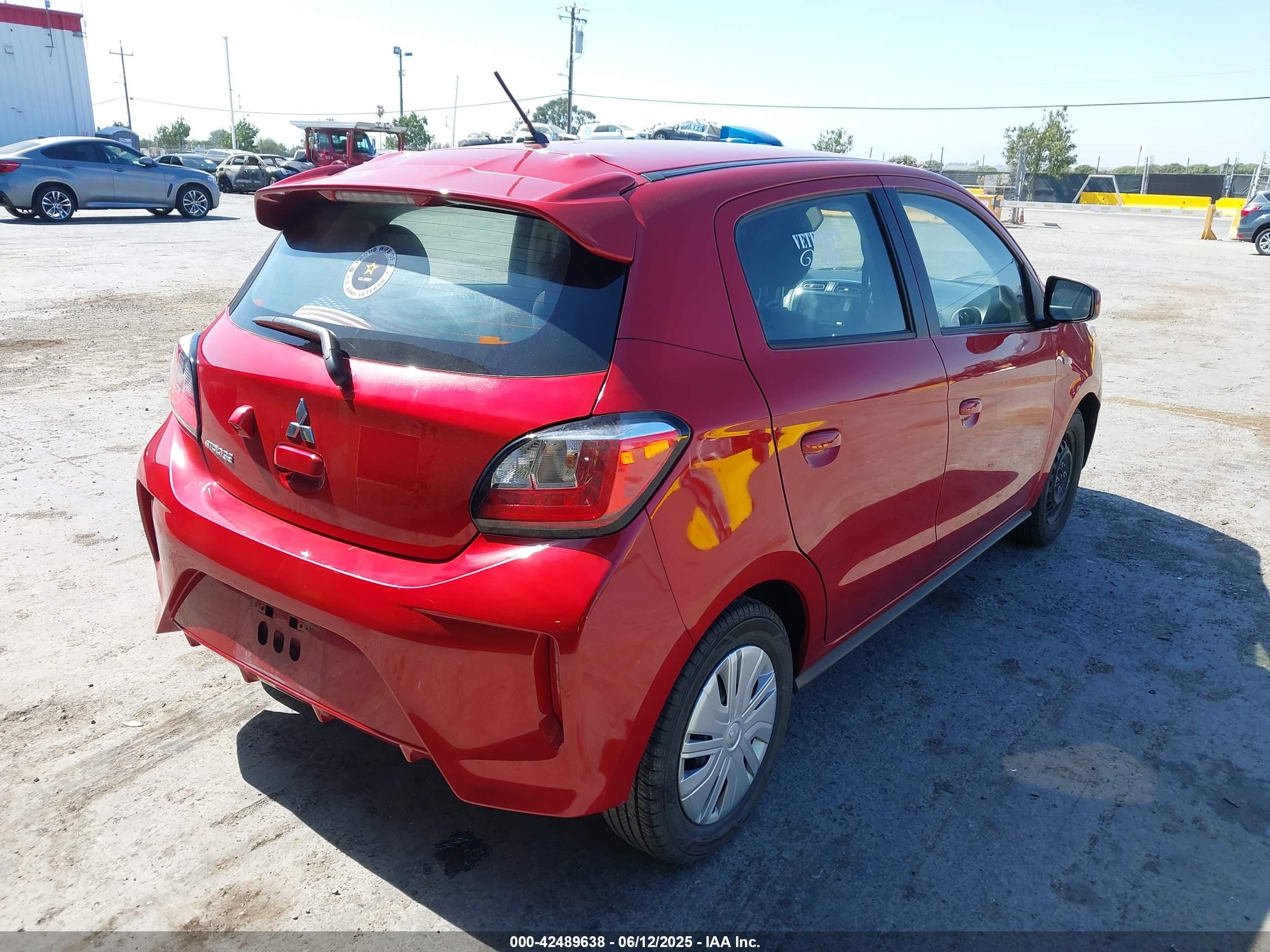 2021 Mitsubishi Mirage Carbonite Edition/es/le Red vin: ML32AUHJ9MH001958