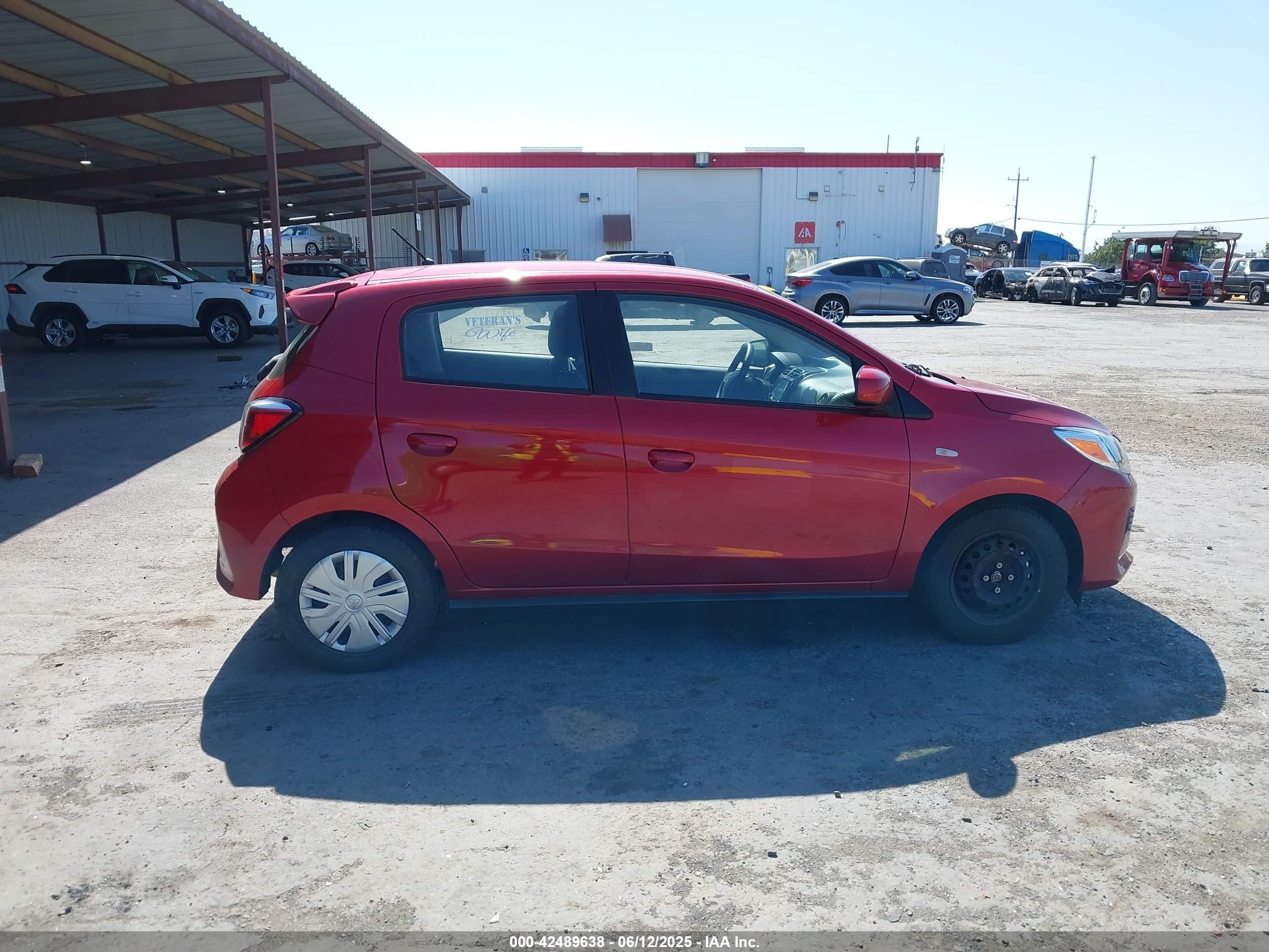 2021 Mitsubishi Mirage Carbonite Edition/es/le Red vin: ML32AUHJ9MH001958