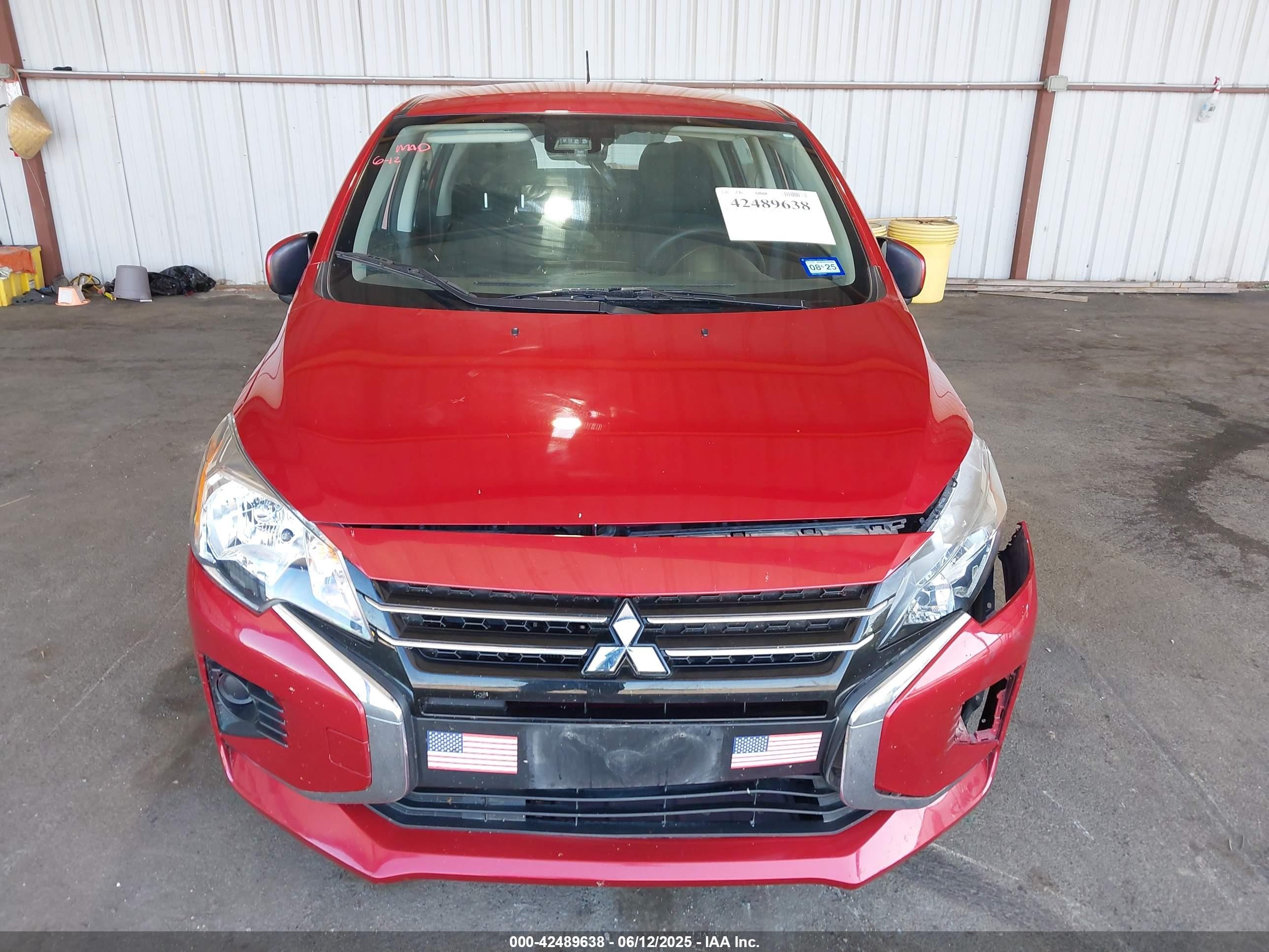 2021 Mitsubishi Mirage Carbonite Edition/es/le Red vin: ML32AUHJ9MH001958