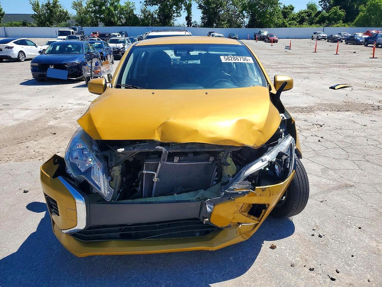 2022 Mitsubishi Mirage Es Yellow vin: ML32AUHJ9NH002769