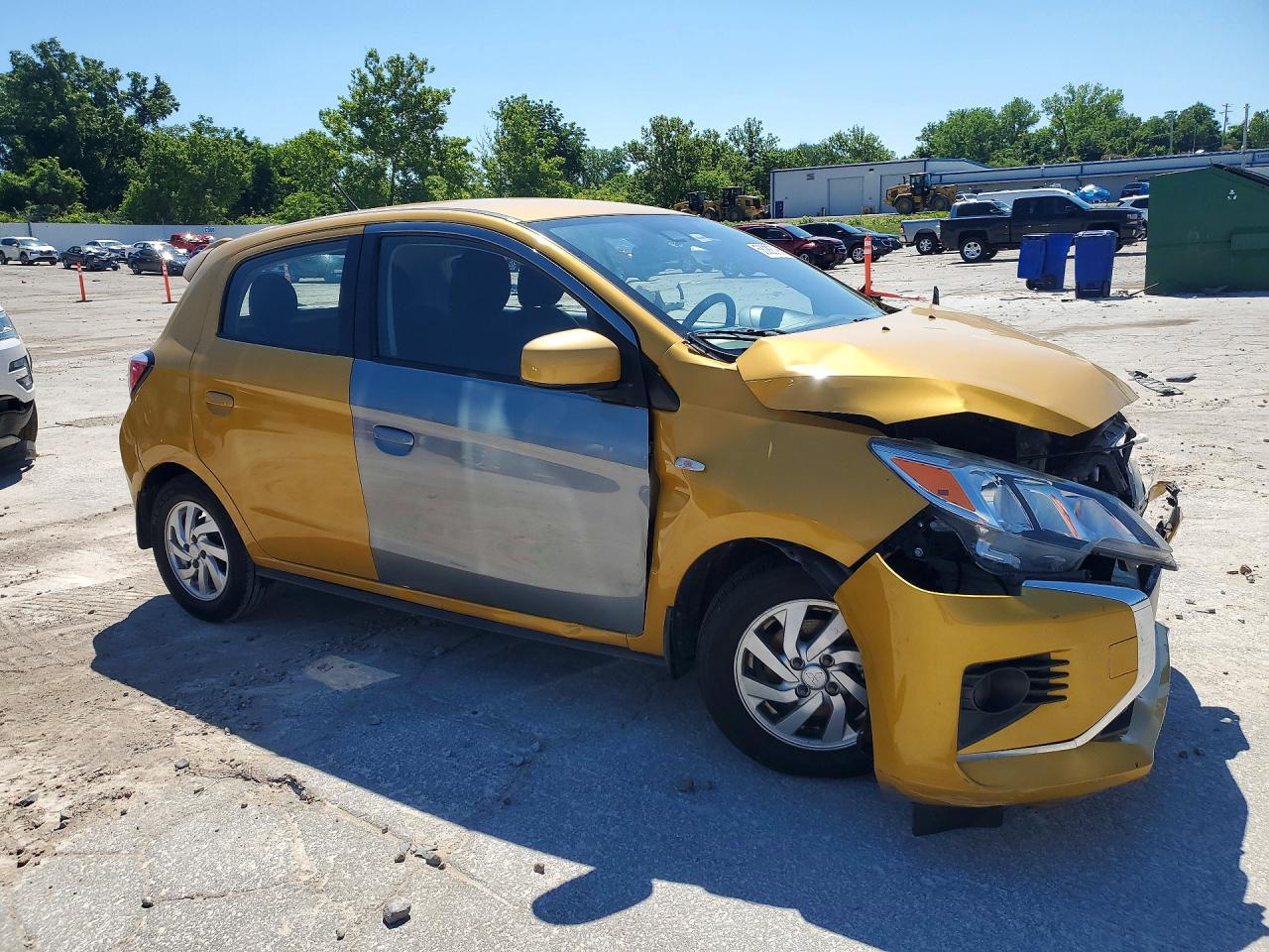 2022 Mitsubishi Mirage Es Yellow vin: ML32AUHJ9NH002769