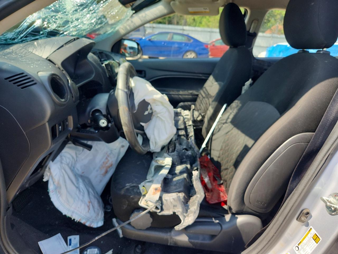 2021 Mitsubishi Mirage Es Серебряный vin: ML32AUHJXMH002889