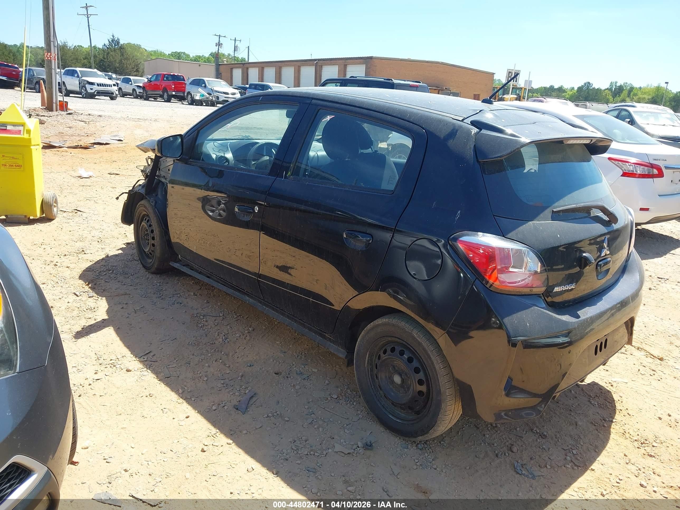 2021 Mitsubishi Mirage Carbonite Edition/es/le Черный vin: ML32AUHJXMH008370