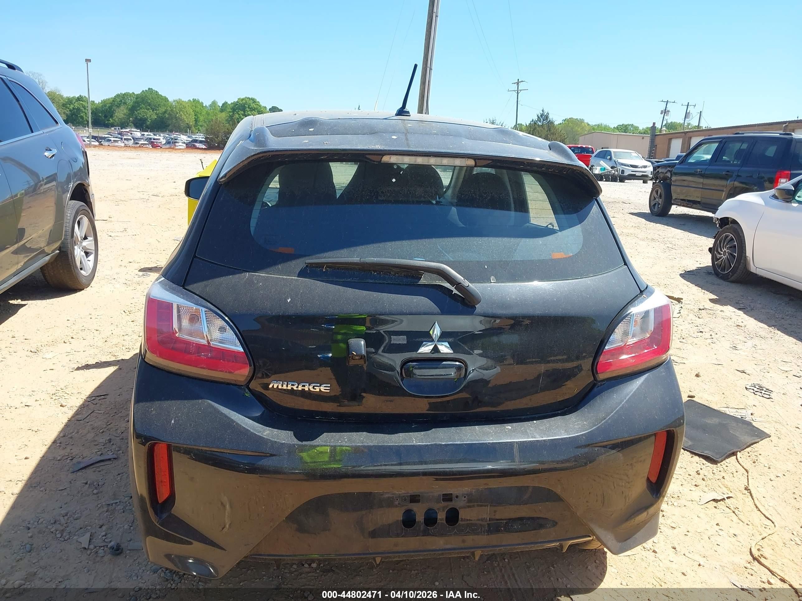 2021 Mitsubishi Mirage Carbonite Edition/es/le Черный vin: ML32AUHJXMH008370
