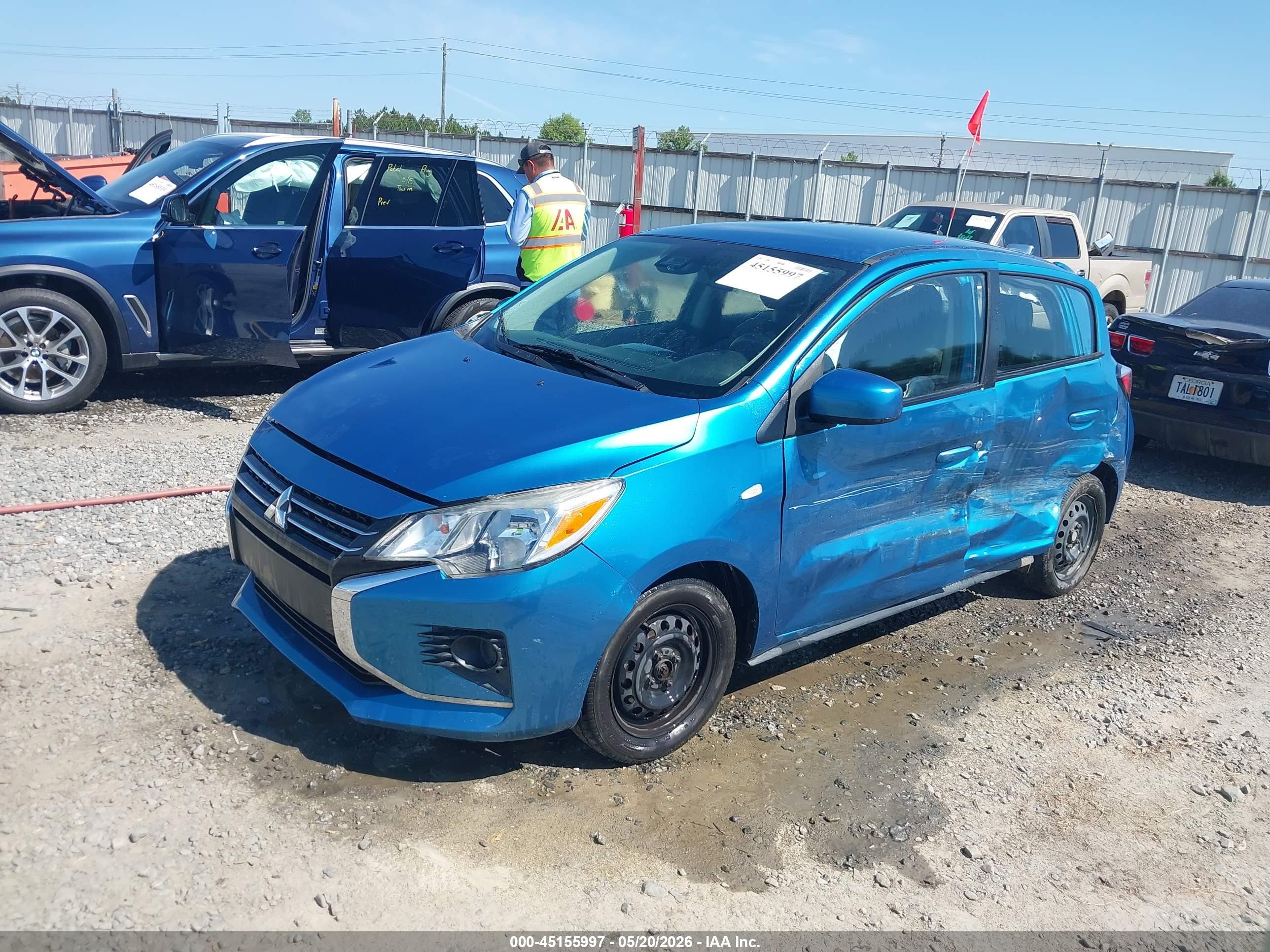 2023 Mitsubishi Mirage Es/le Синий vin: ML32AUHJXPH003349