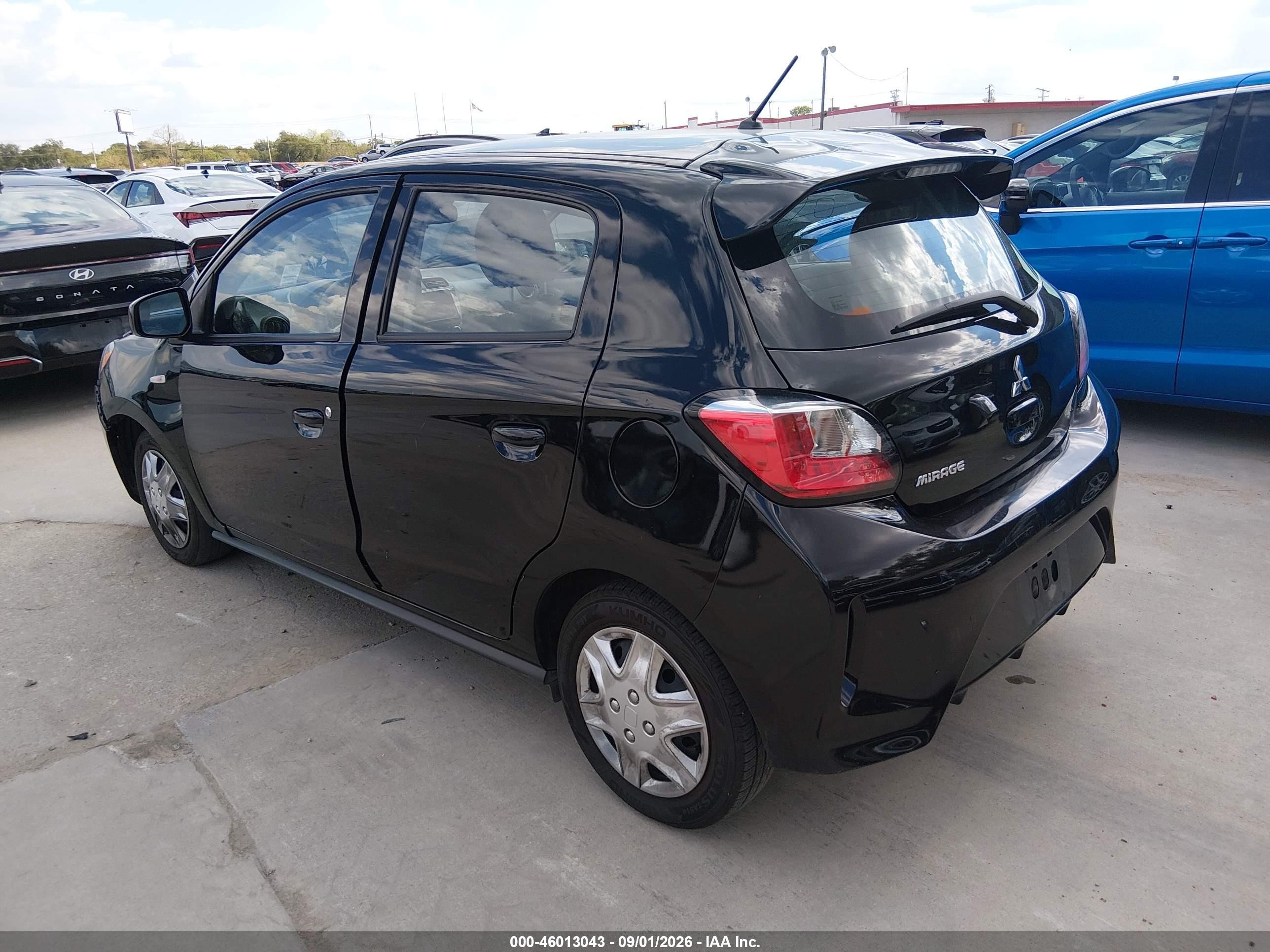 2024 Mitsubishi Mirage Es/le Black vin: ML32AUHJXRH009624