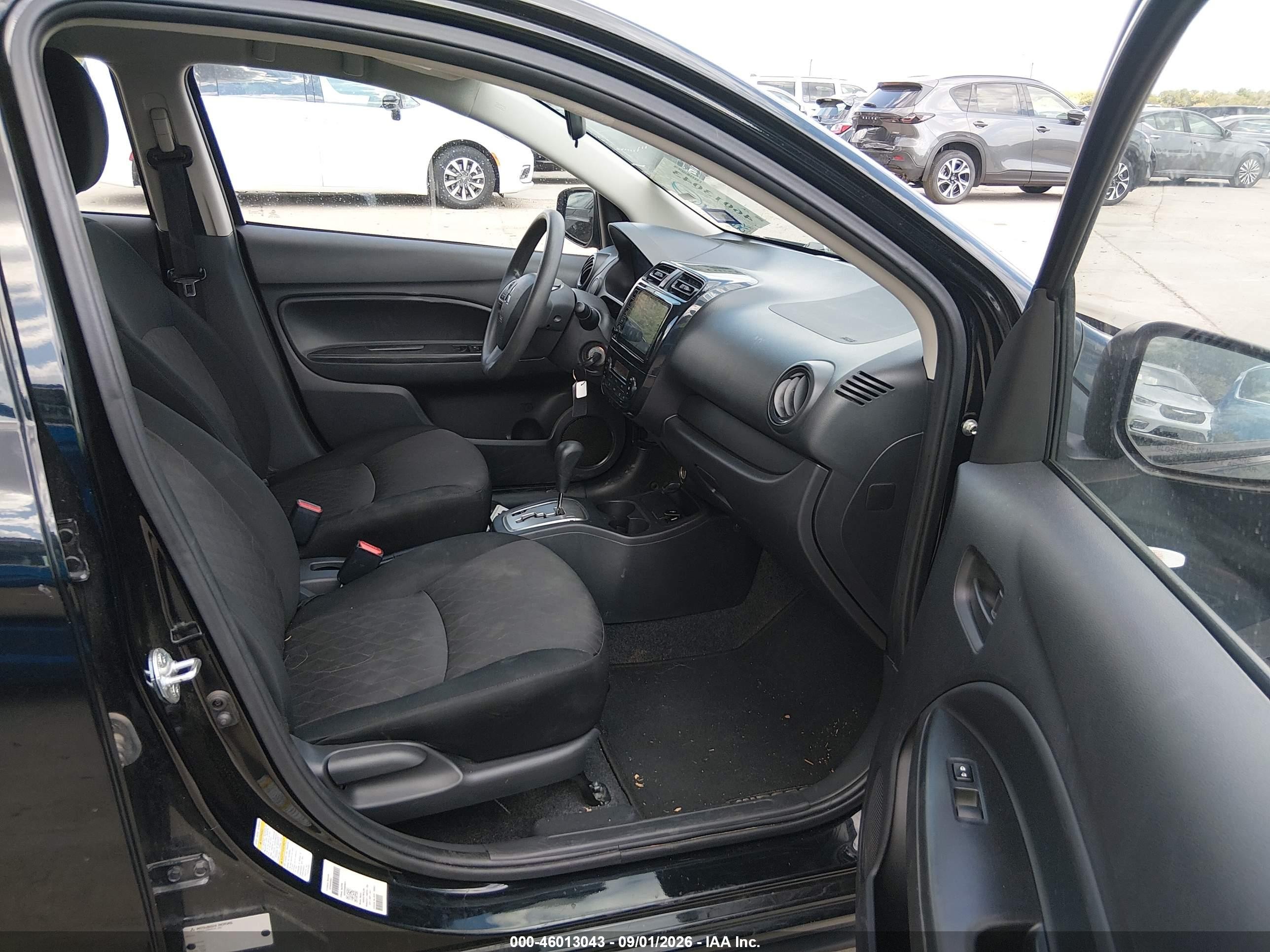 2024 Mitsubishi Mirage Es/le Black vin: ML32AUHJXRH009624