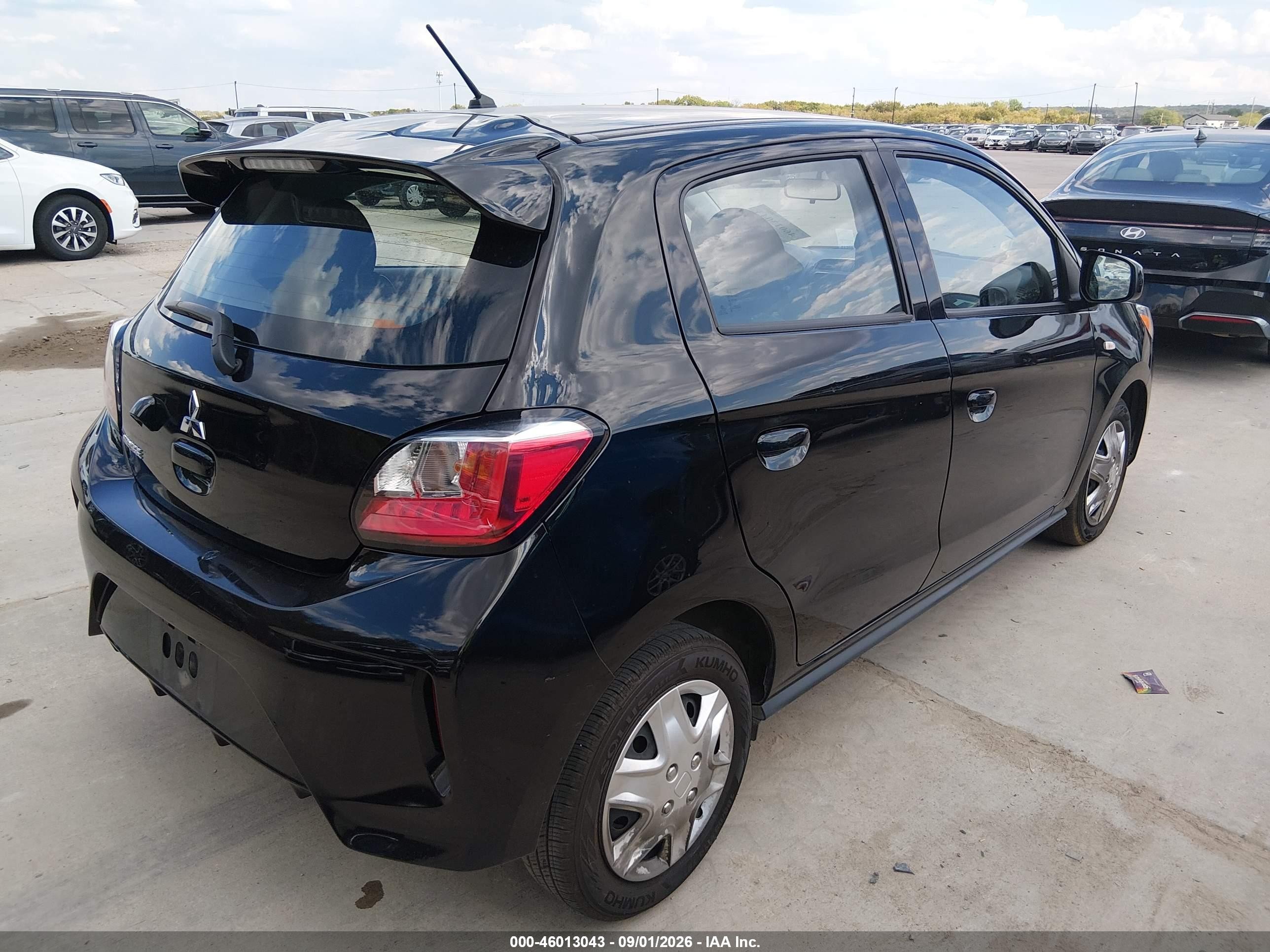 2024 Mitsubishi Mirage Es/le Black vin: ML32AUHJXRH009624