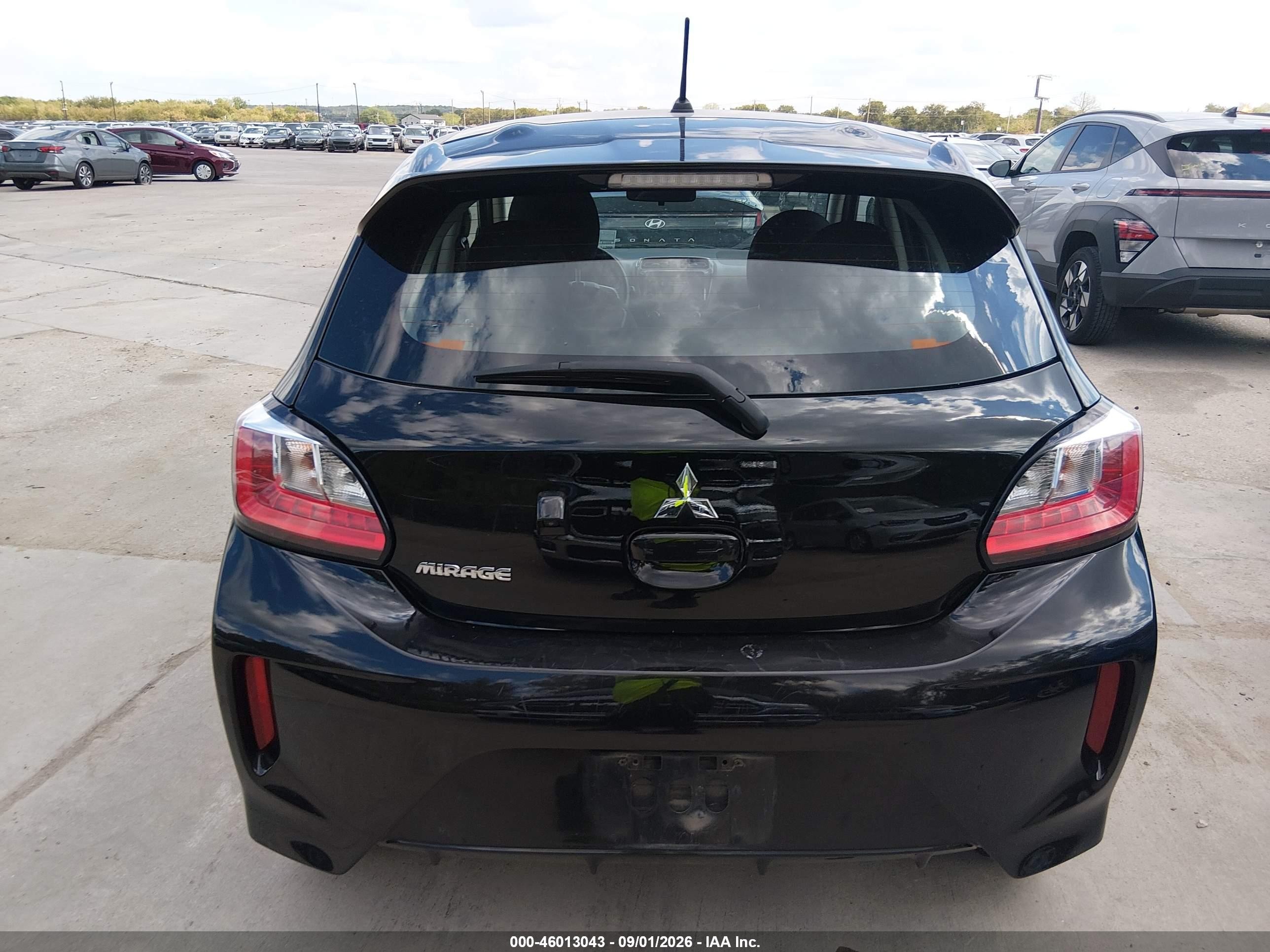 2024 Mitsubishi Mirage Es/le Black vin: ML32AUHJXRH009624
