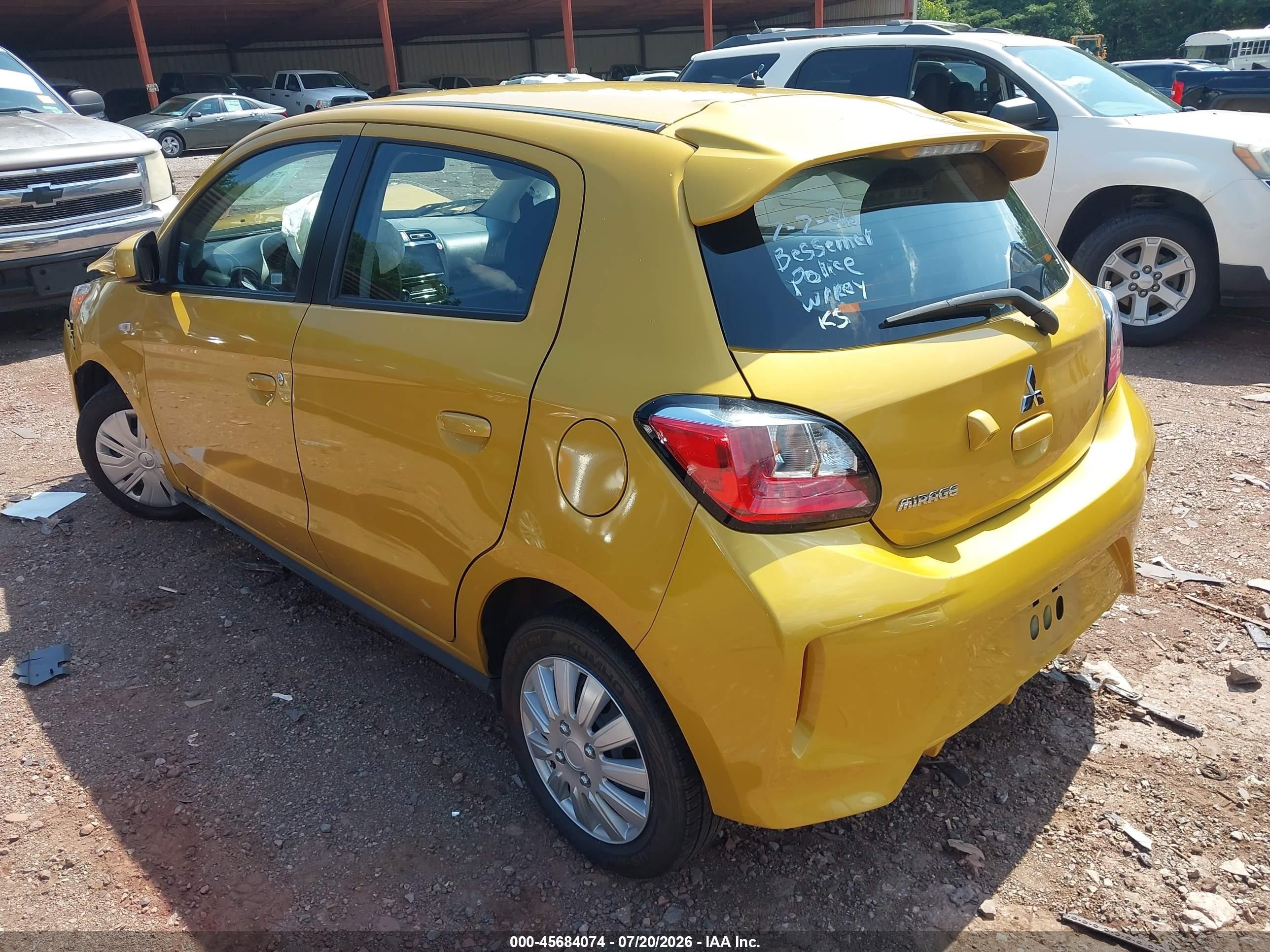 2024 Mitsubishi Mirage Es/le Gold vin: ML32AUHJXRH025662