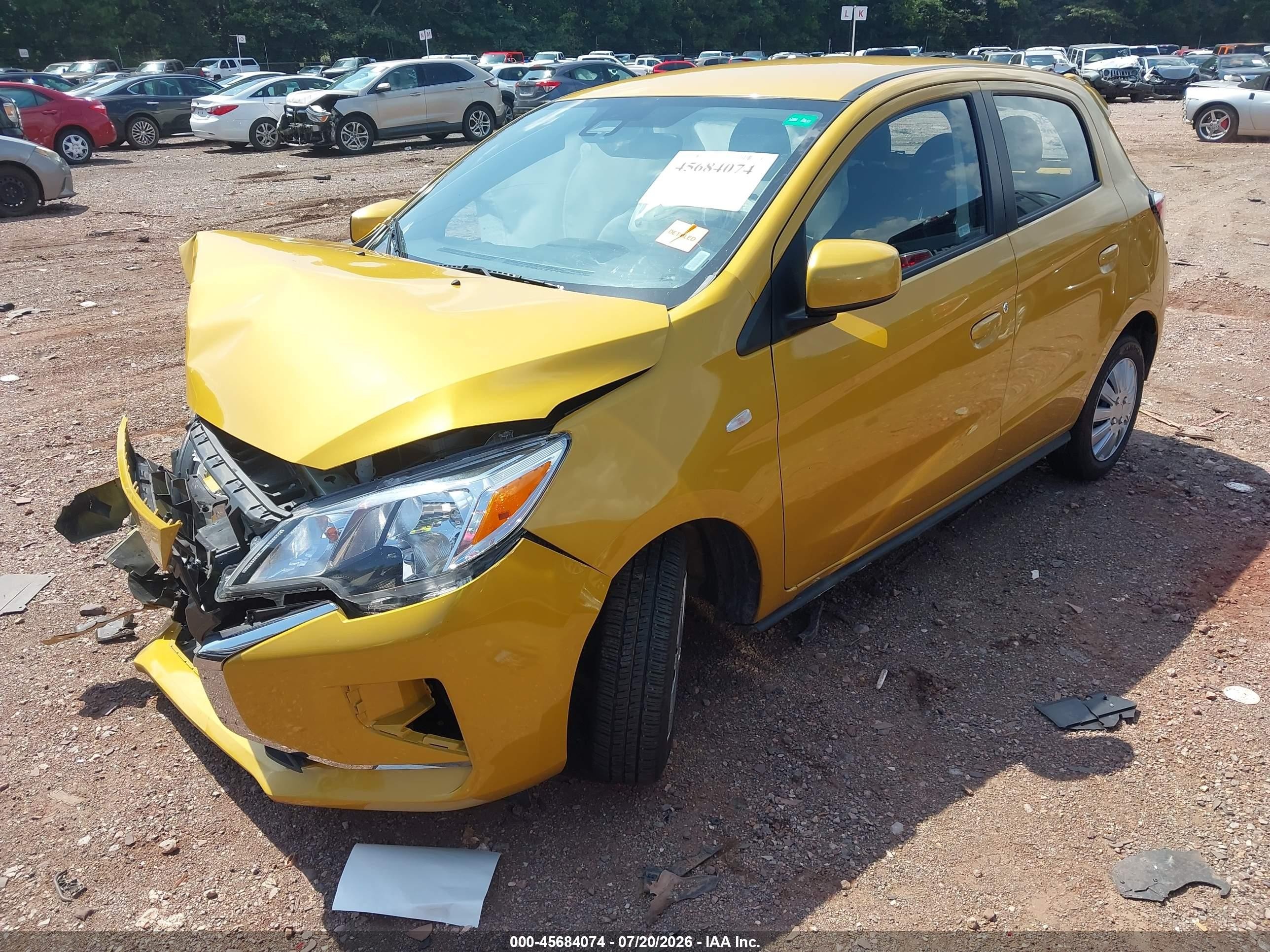 2024 Mitsubishi Mirage Es/le Gold vin: ML32AUHJXRH025662