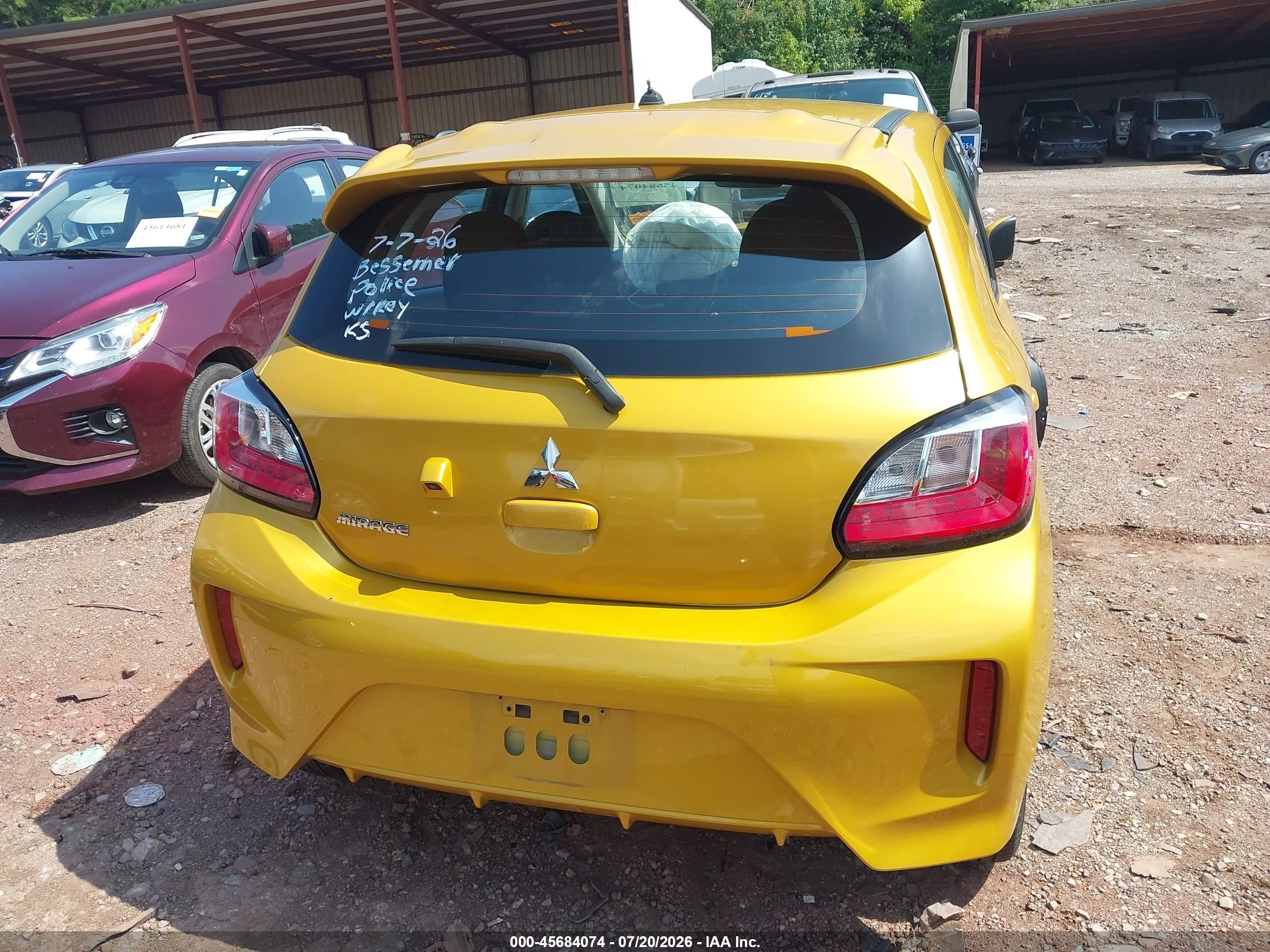 2024 Mitsubishi Mirage Es/le Gold vin: ML32AUHJXRH025662