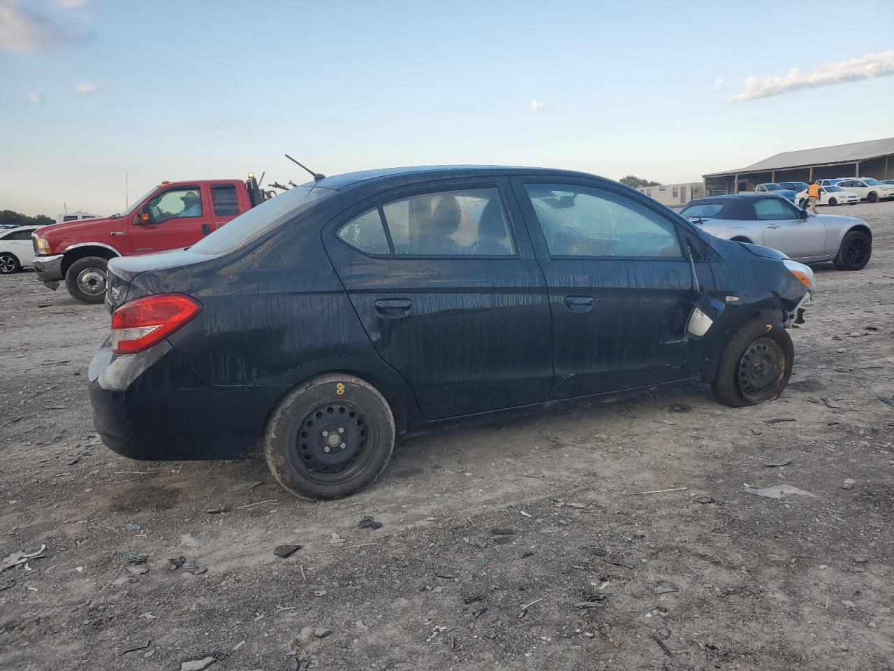 2017 Mitsubishi Mirage G4 Es Черный vin: ML32F3FJ0HHF10764