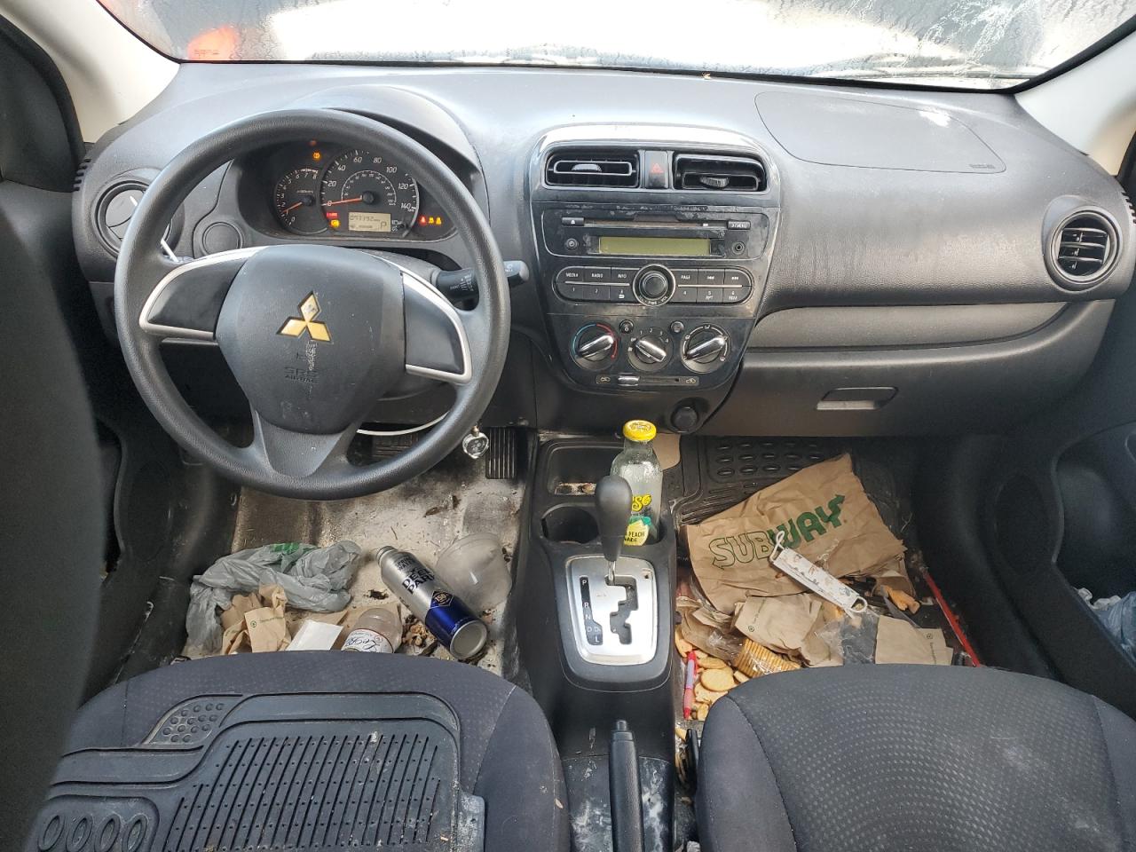 2017 Mitsubishi Mirage G4 Es Черный vin: ML32F3FJ0HHF10764