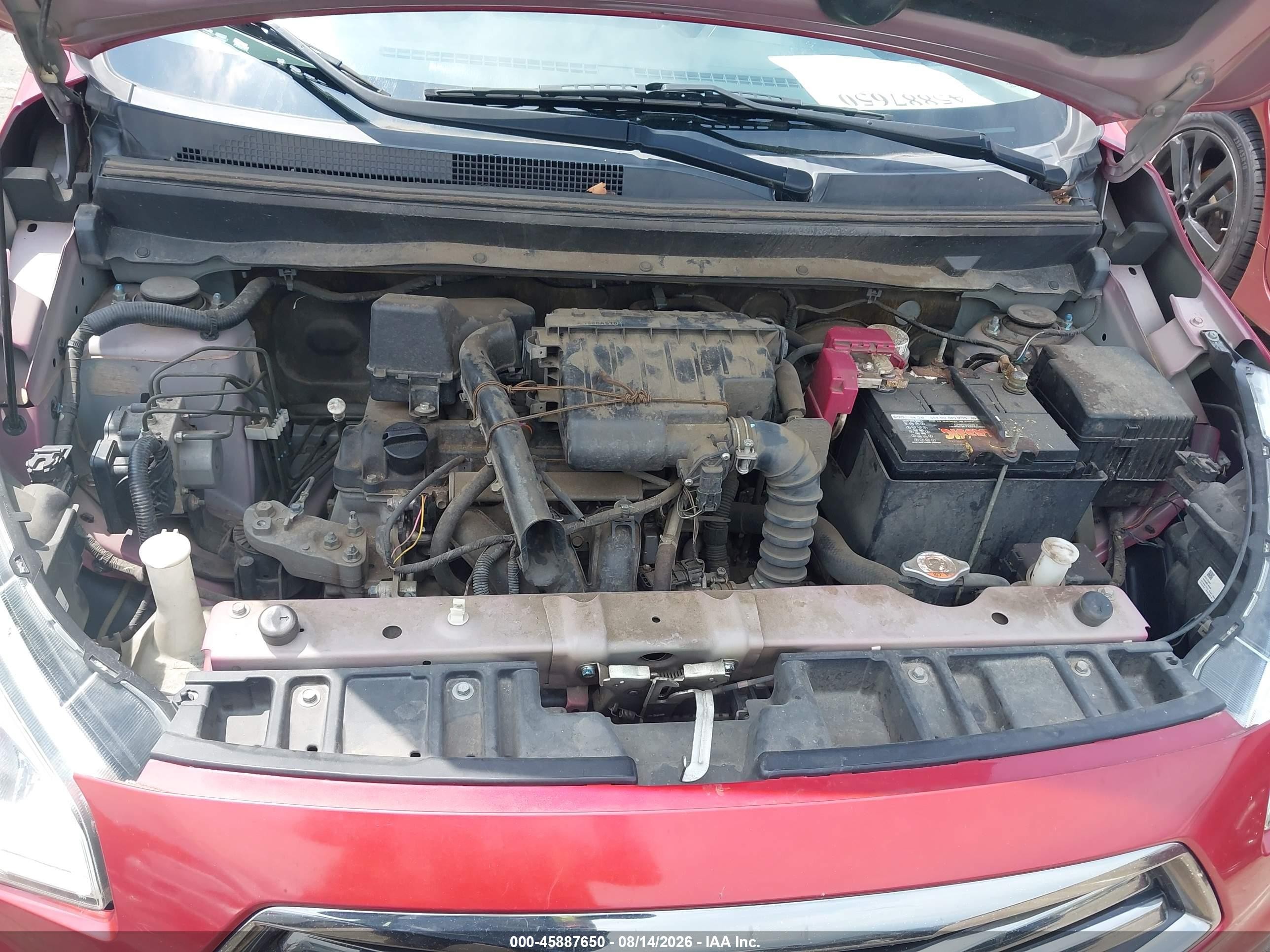 2019 Mitsubishi Mirage G4 Es Red vin: ML32F3FJ0KHF17446