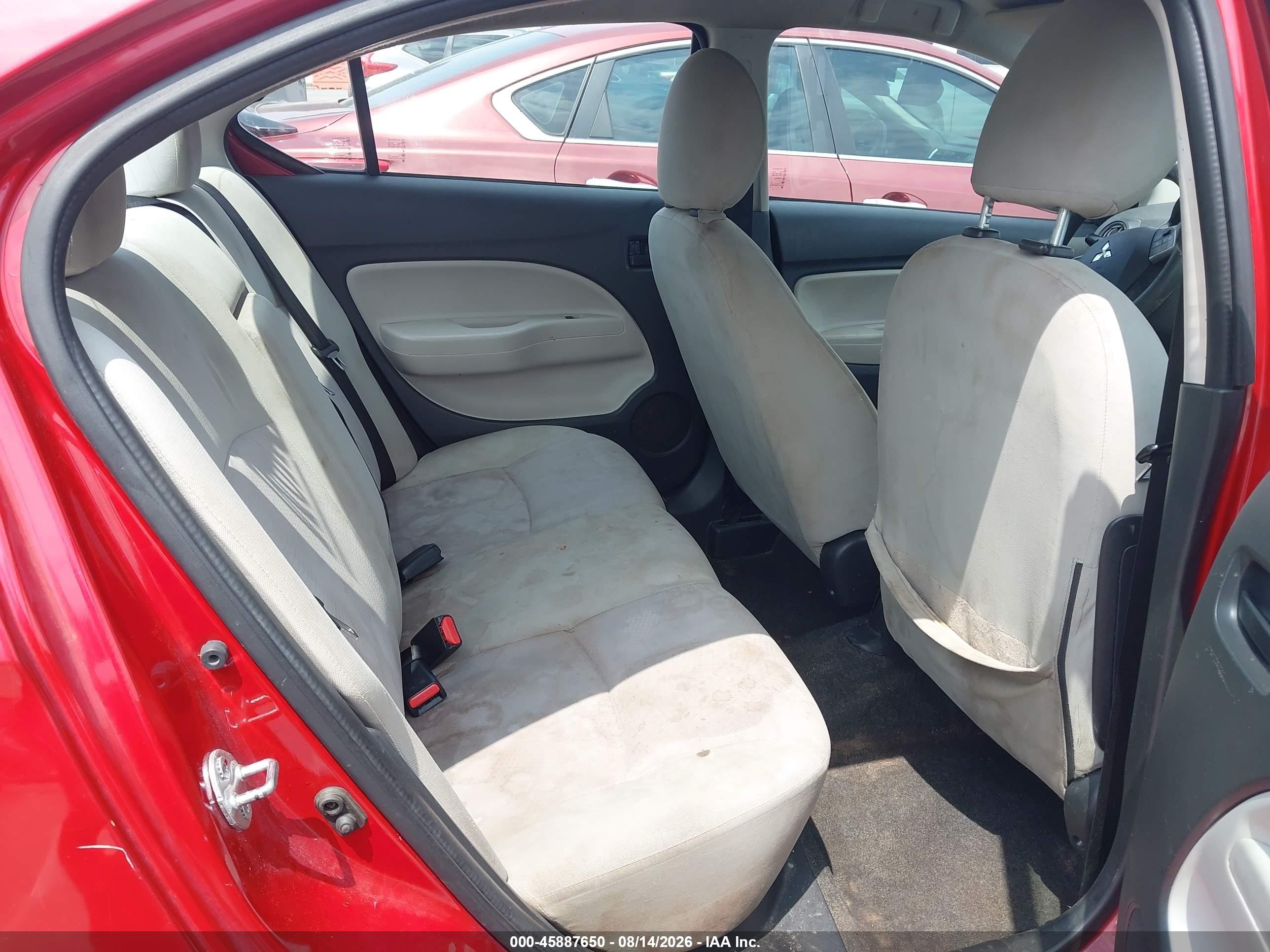 2019 Mitsubishi Mirage G4 Es Red vin: ML32F3FJ0KHF17446