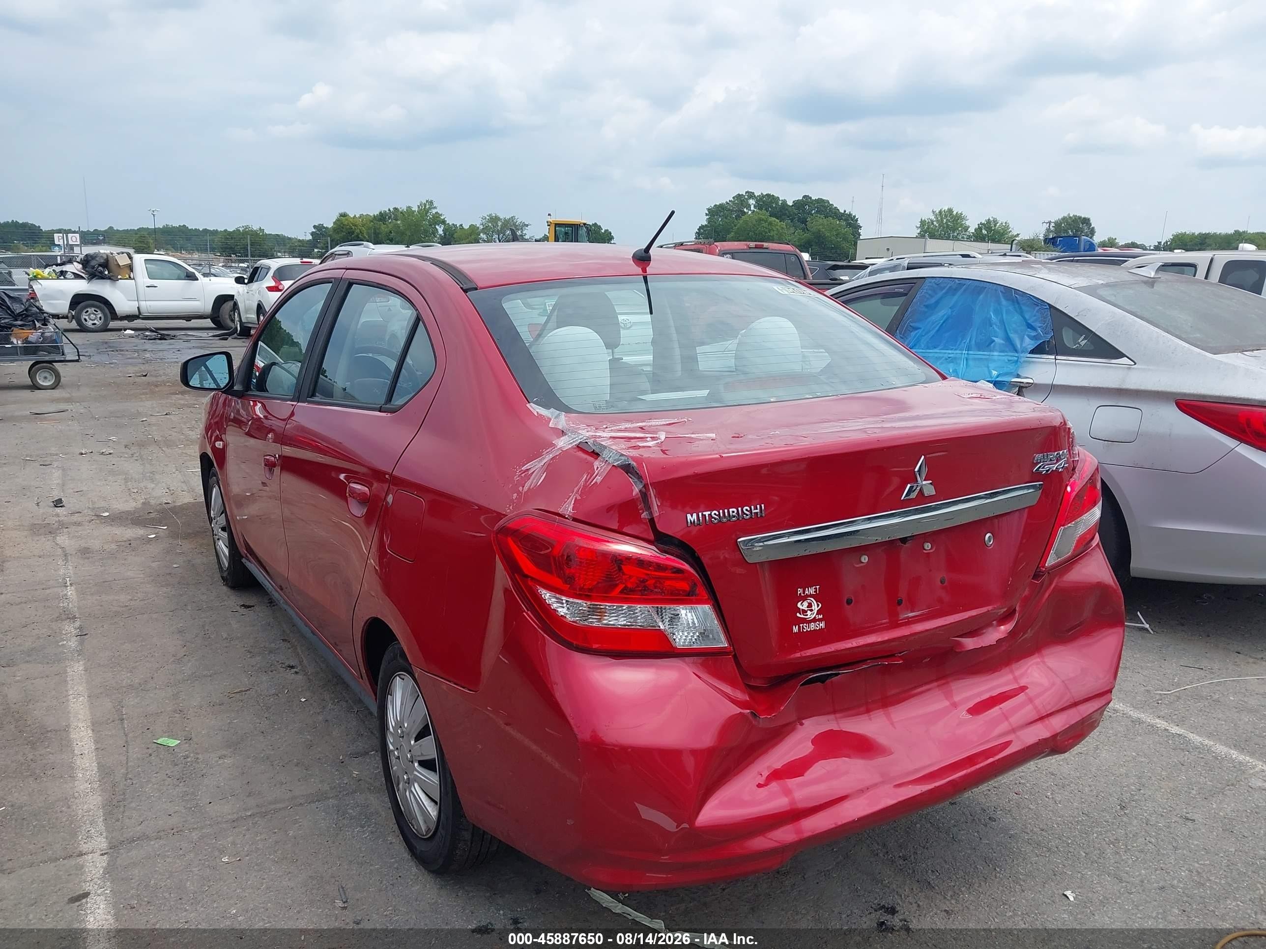 2019 Mitsubishi Mirage G4 Es Red vin: ML32F3FJ0KHF17446