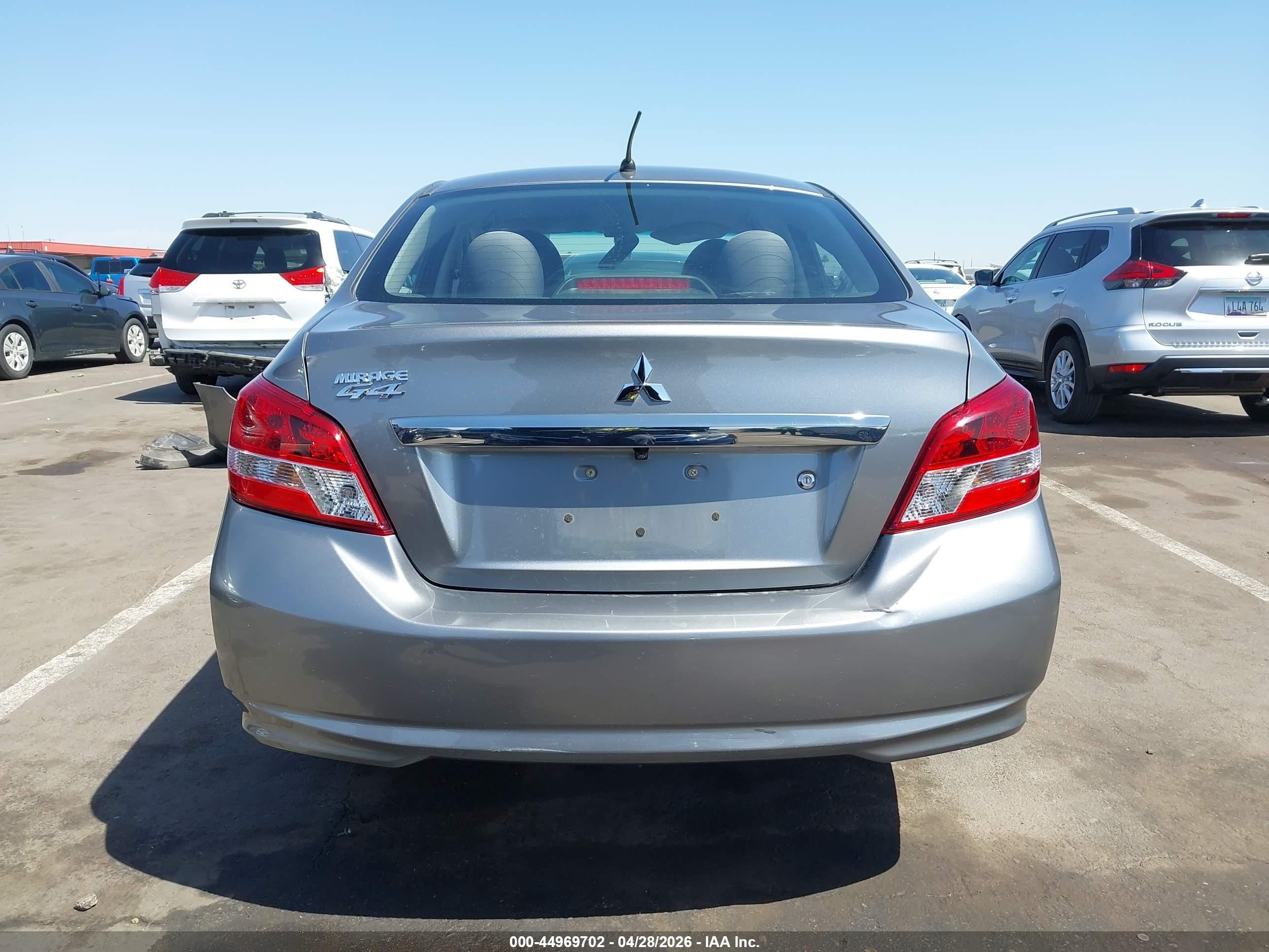 2020 Mitsubishi Mirage G4 Es Серый vin: ML32F3FJ1LHF03296
