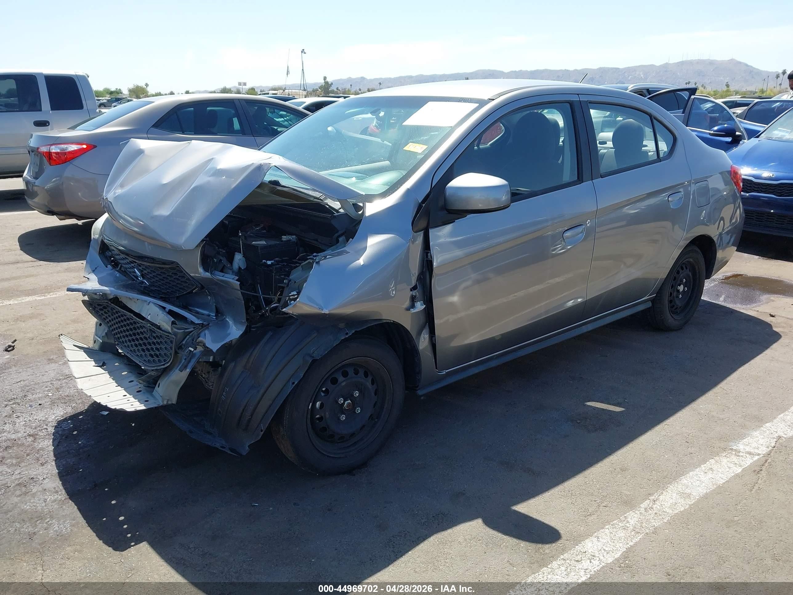 2020 Mitsubishi Mirage G4 Es Серый vin: ML32F3FJ1LHF03296