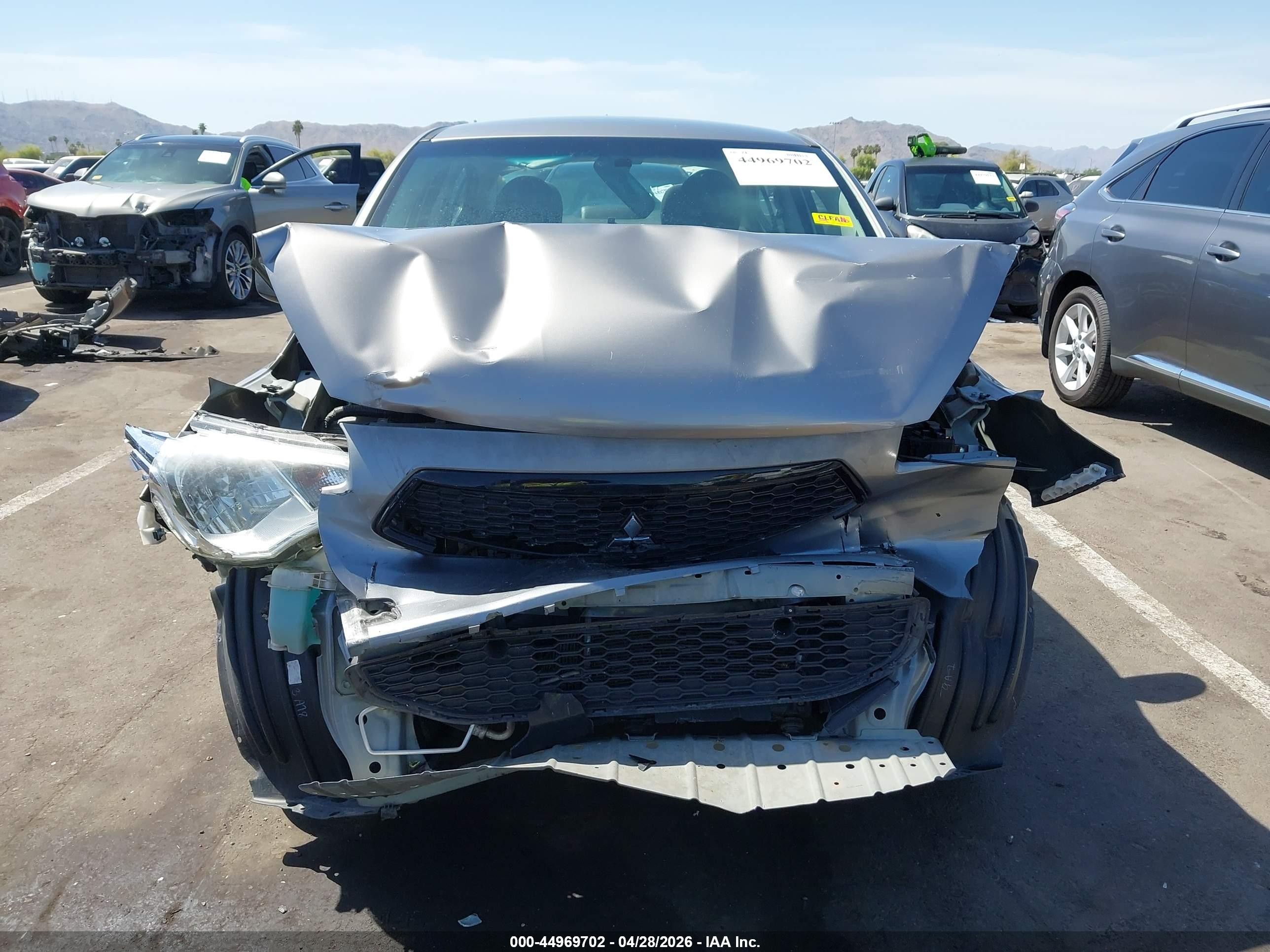 2020 Mitsubishi Mirage G4 Es Серый vin: ML32F3FJ1LHF03296
