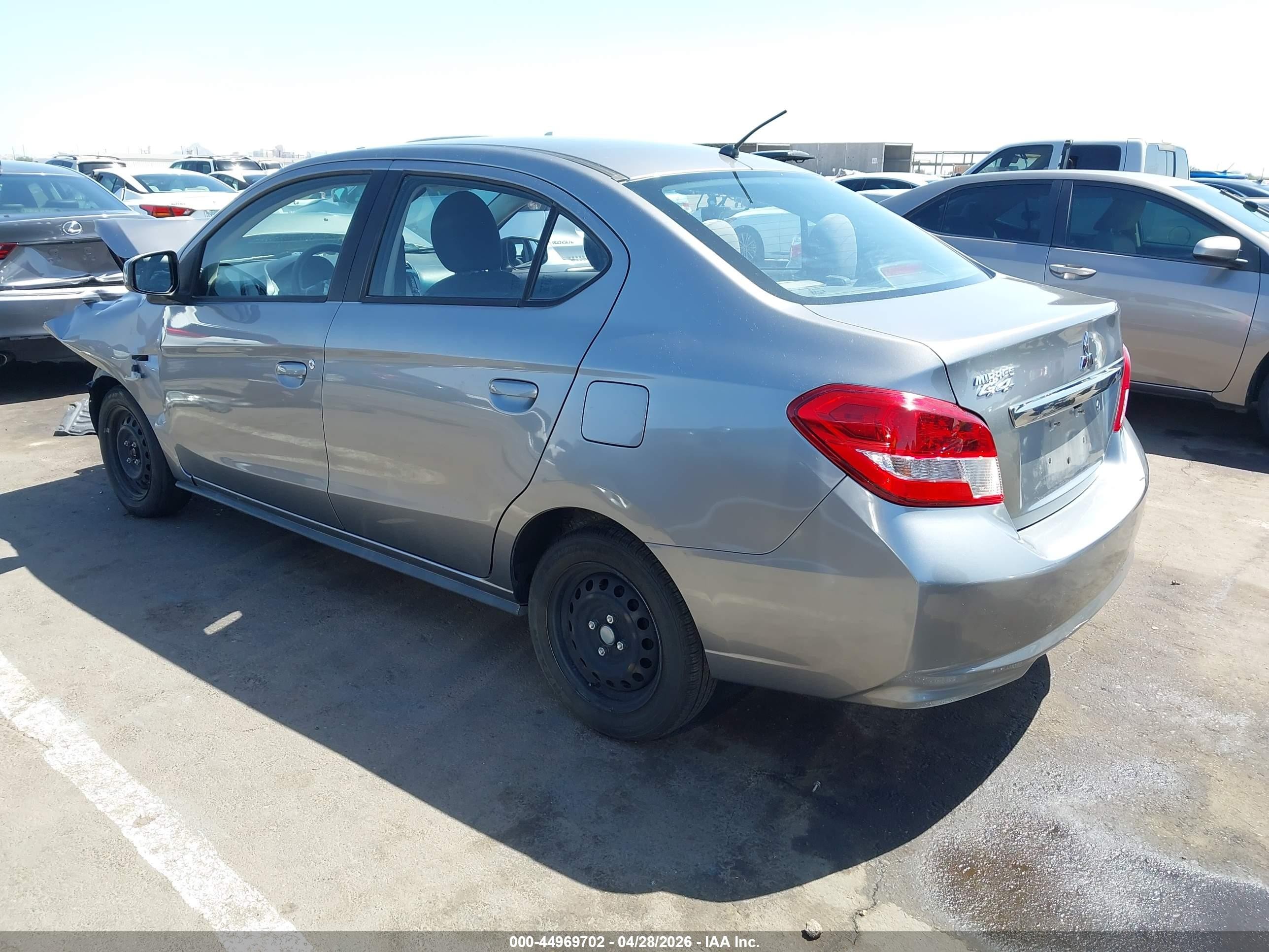 2020 Mitsubishi Mirage G4 Es Серый vin: ML32F3FJ1LHF03296