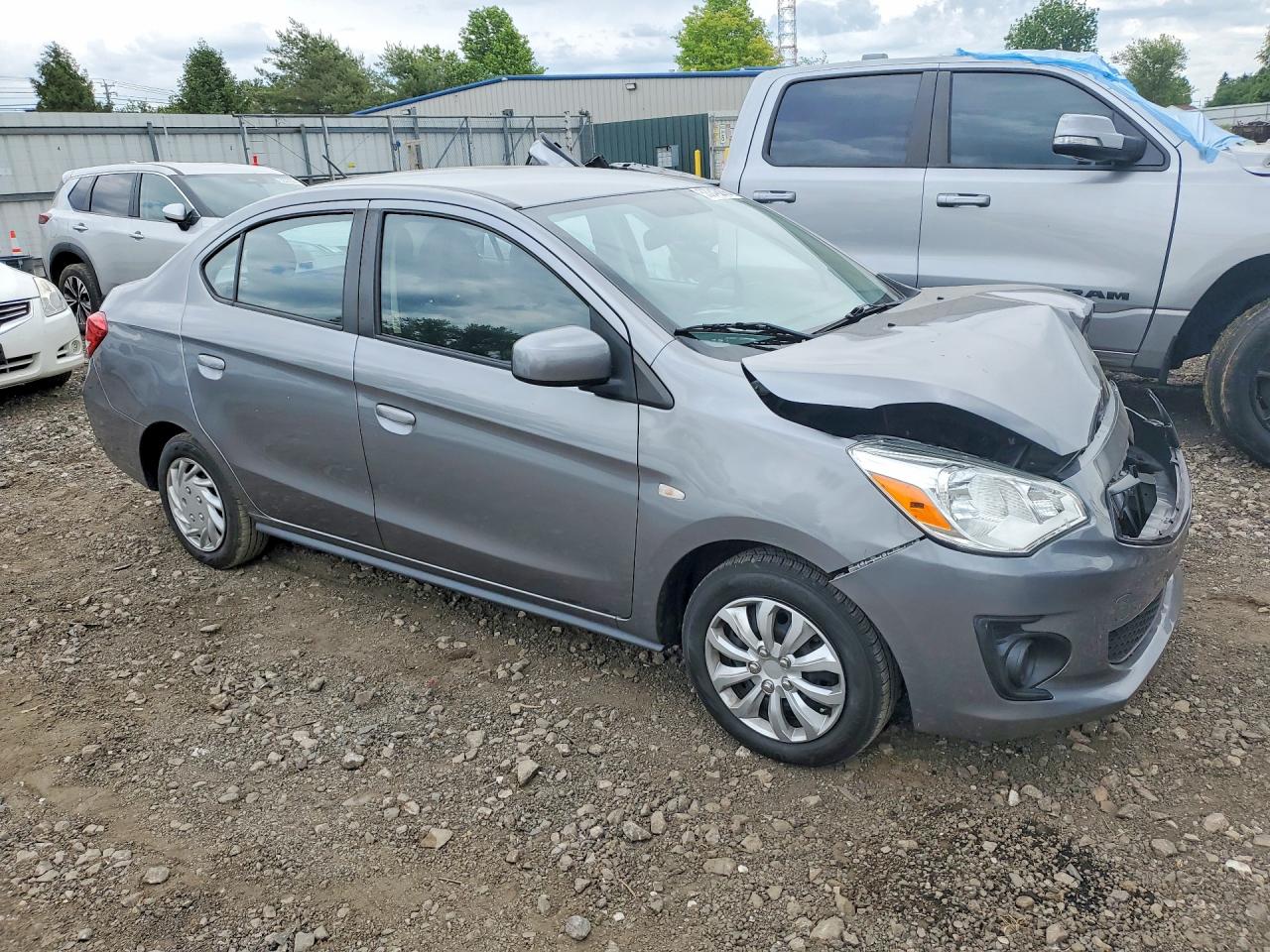 2020 Mitsubishi Mirage G4 Es Gray vin: ML32F3FJ3LHF08189
