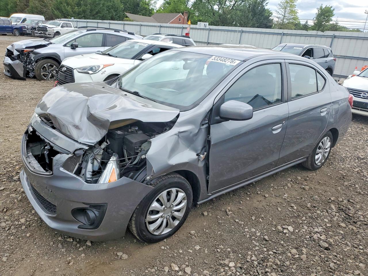 2020 Mitsubishi Mirage G4 Es Серый vin: ML32F3FJ3LHF08189